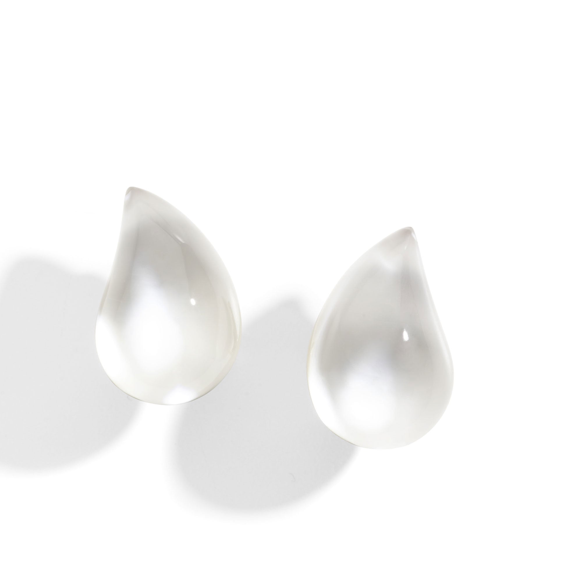 Orecchini Gocce in madreperla e rock crystal