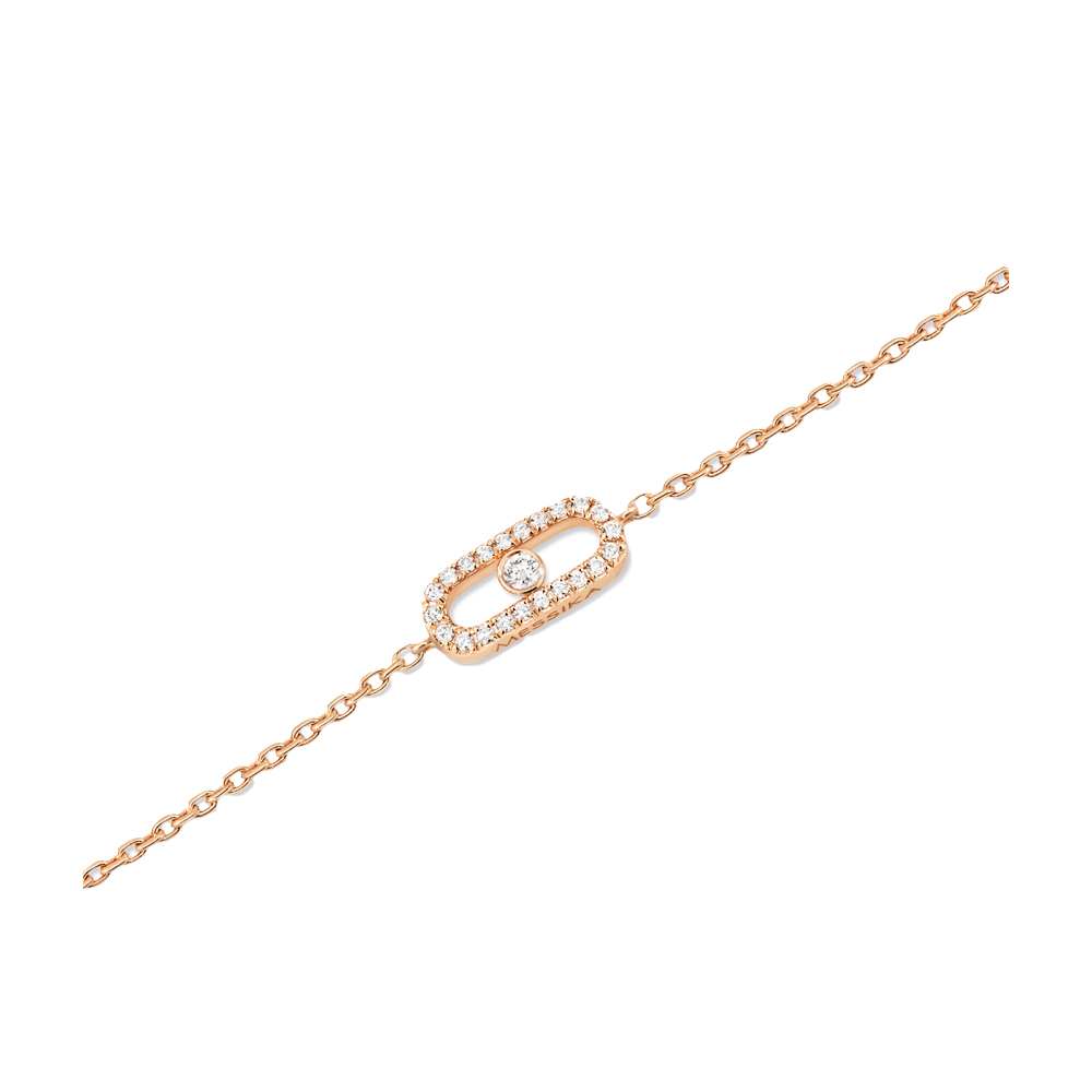 MESSIKA CARE(S) BRACCIALE IN ORO ROSA CON PAVÉ DI DIAMANTI 0,07 CT - immagine 2