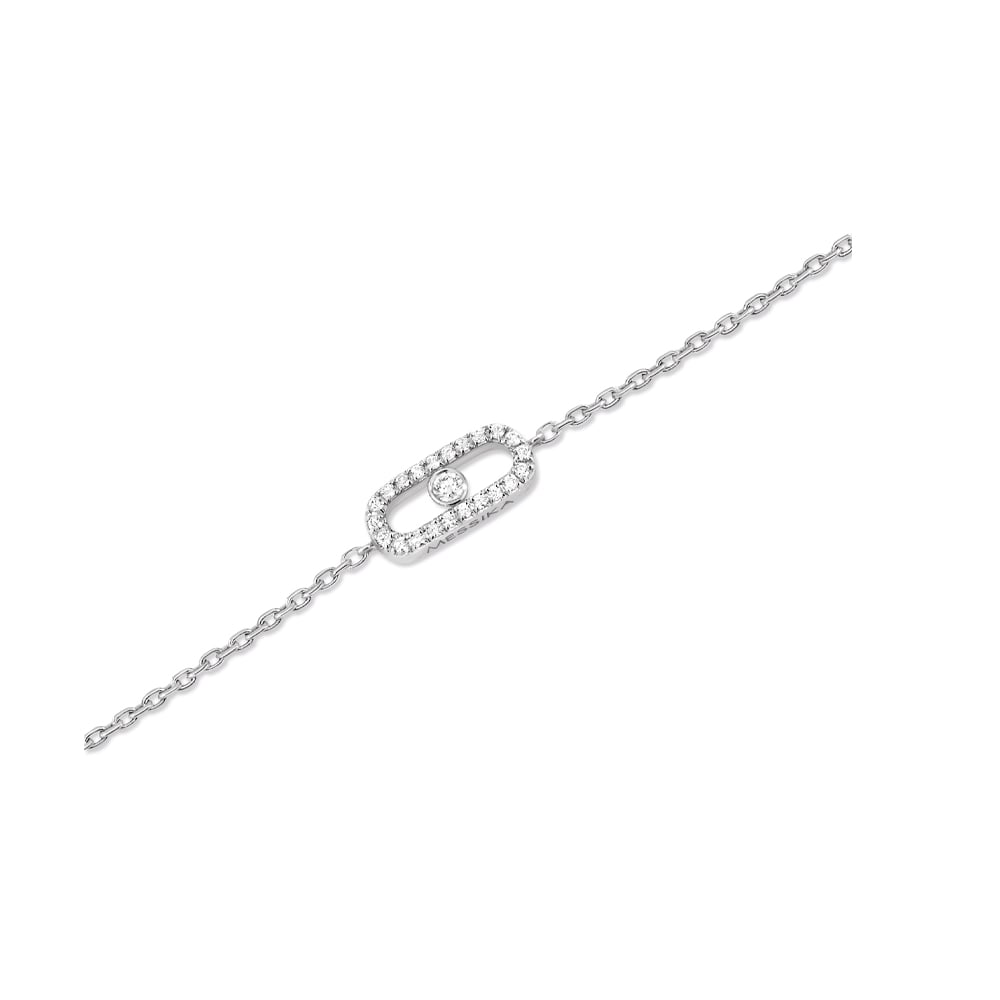 MESSIKA CARE(S) BRACCIALE IN ORO BIANCO CON PAVÉ DI DIAMANTI 0,07 CT - immagine 2