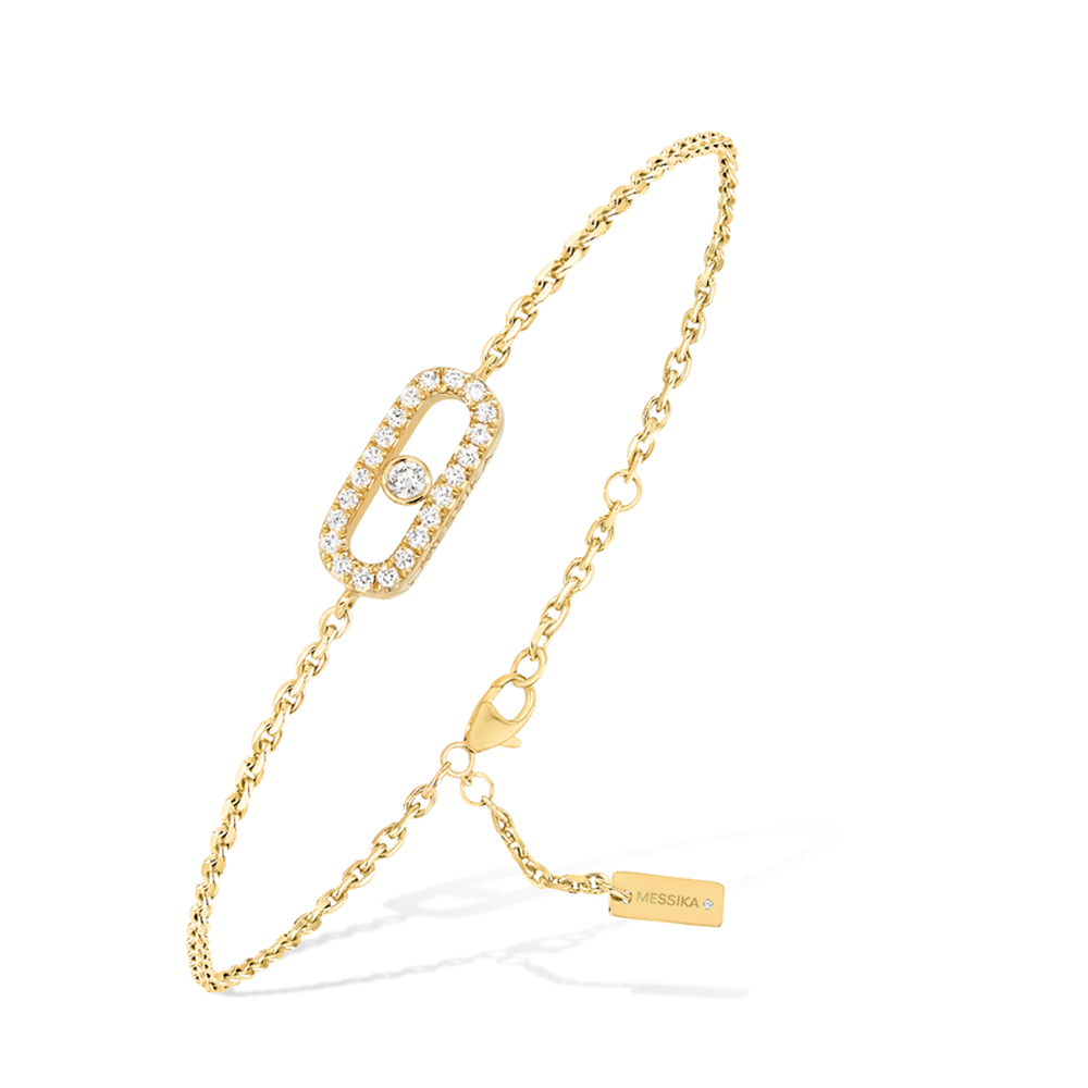 MESSIKA CARE(S) BRACCIALE IN ORO GIALLO CON PAVÉ DI DIAMANTI 0,07 CT