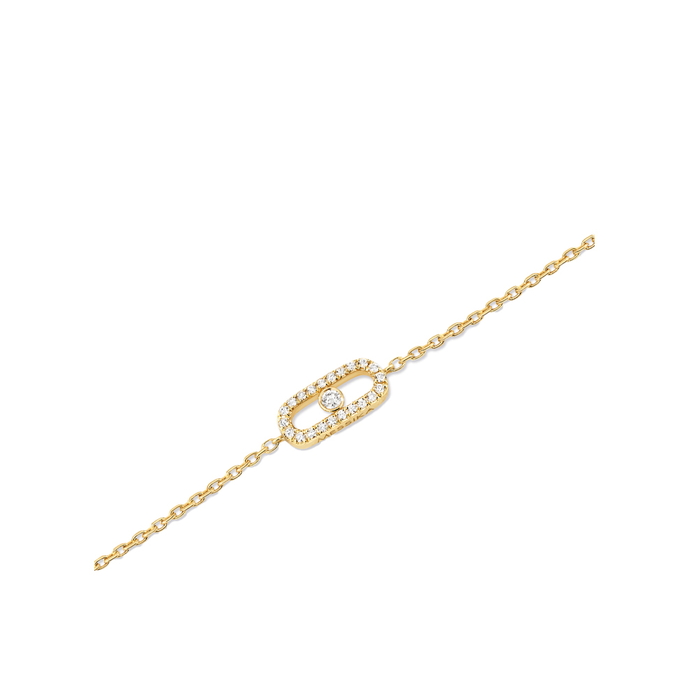 MESSIKA CARE(S) BRACCIALE IN ORO GIALLO CON PAVÉ DI DIAMANTI 0,07 CT - immagine 2