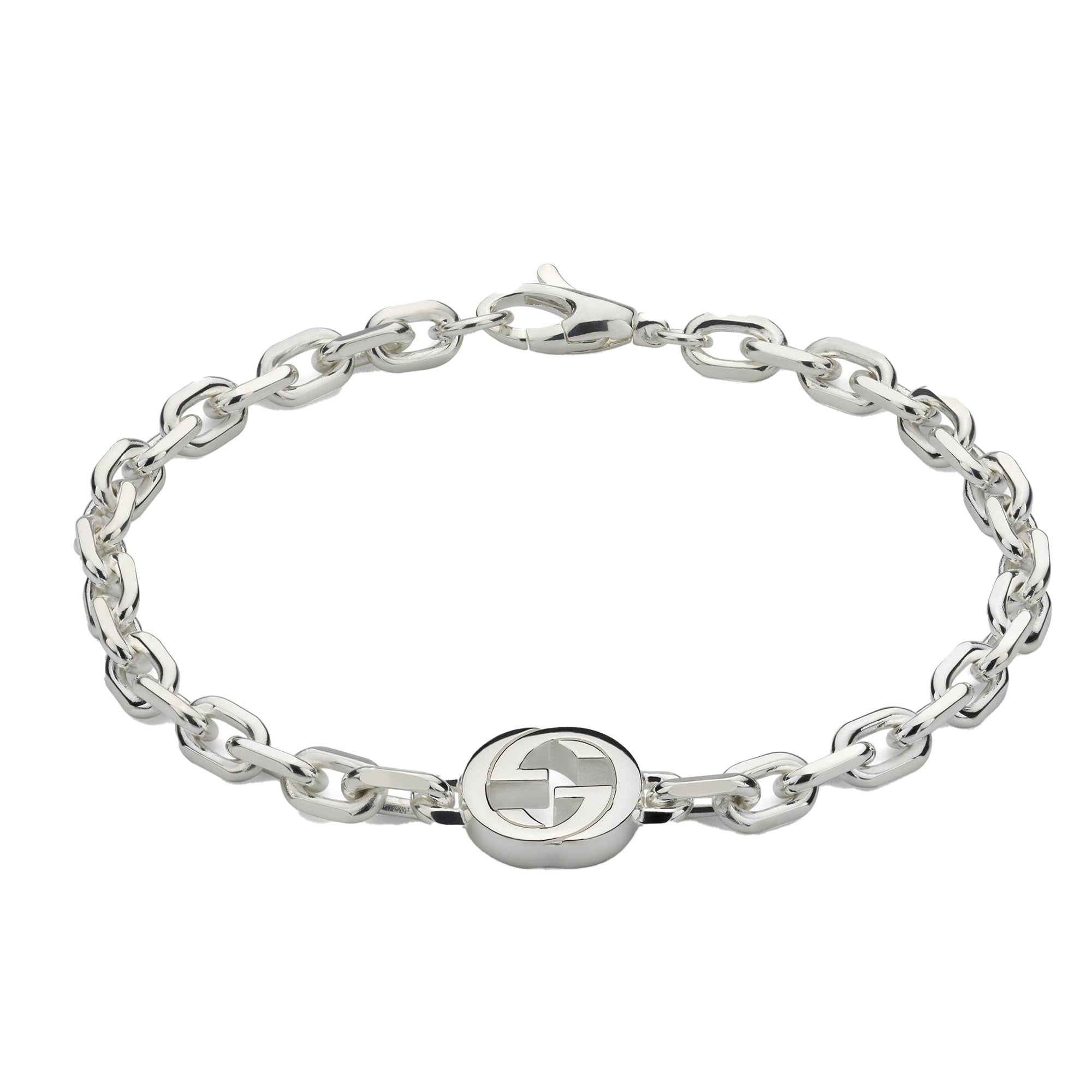 BRACCIALE GUCCI INTERLOCKING DETTAGLIO CUT-OUT INCROCIO GG