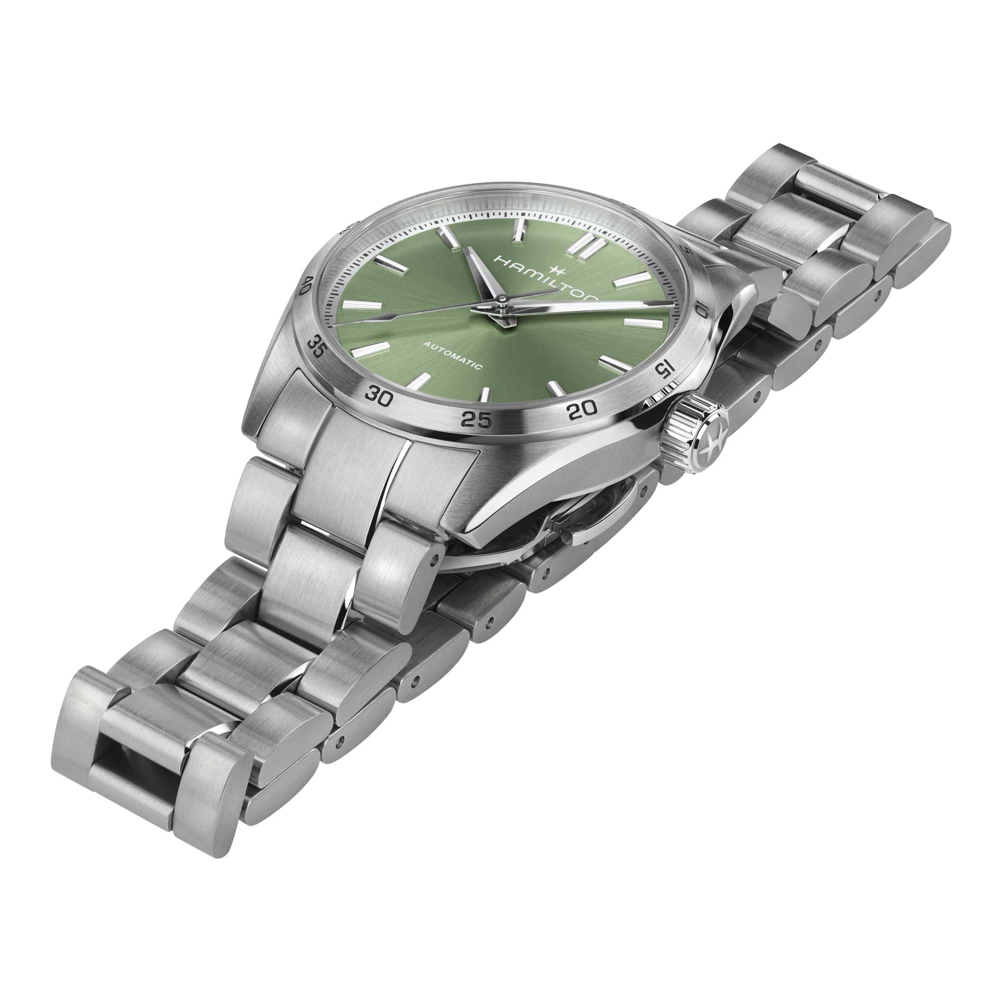 JAZZMASTER PERFORMER AUTO QUADRANTE VERDE PISTACCHIO 34 MM - immagine 2