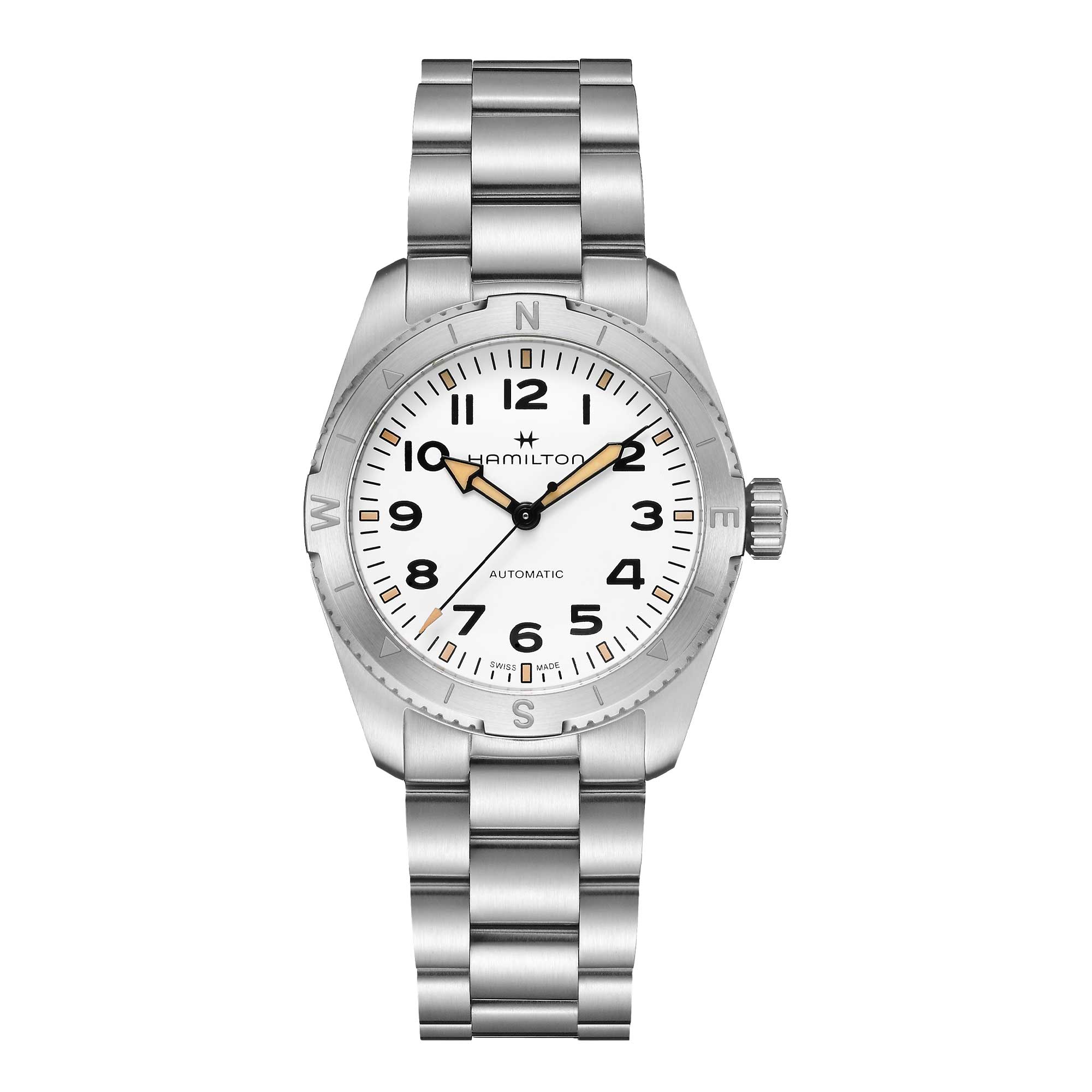 KHAKI FIELD EXPEDITION AUTO QUADRANTE BIANCO CON FINITURA SABBIATA 37 MM