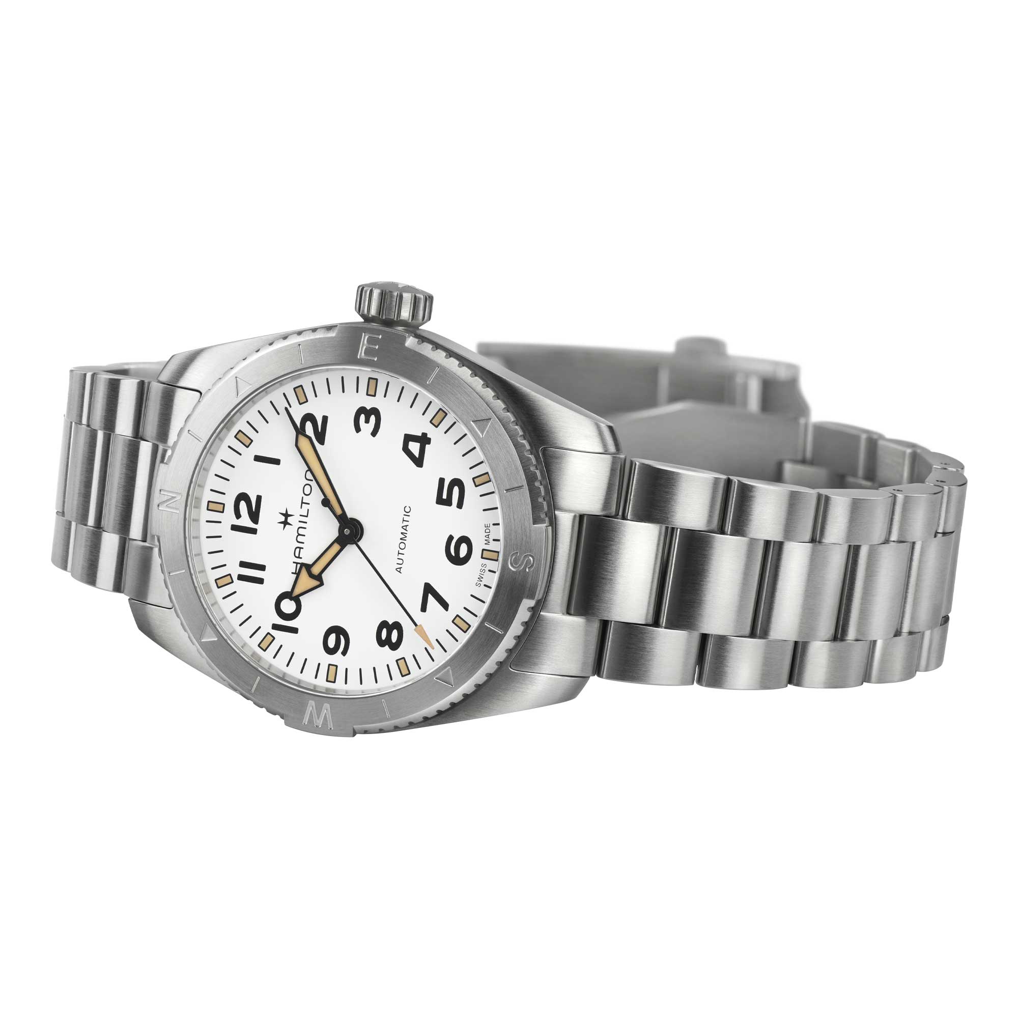 KHAKI FIELD EXPEDITION AUTO QUADRANTE BIANCO CON FINITURA SABBIATA 37 MM - immagine 3