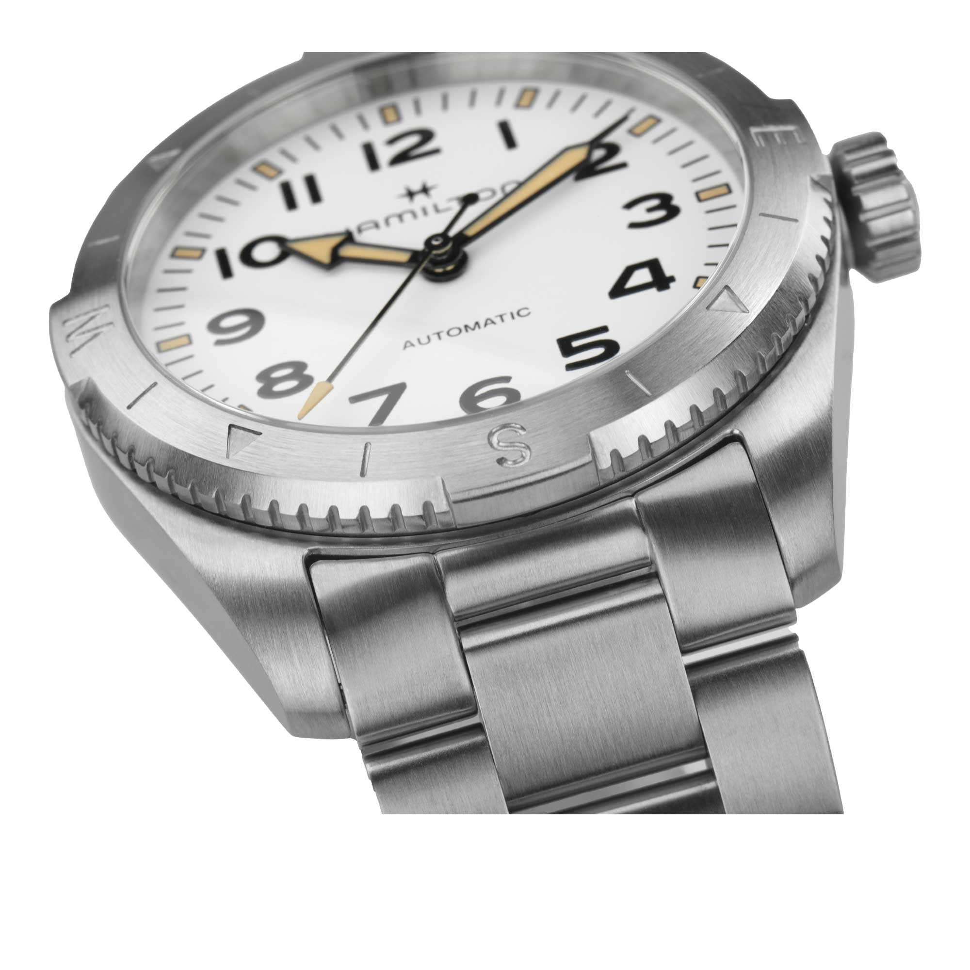 KHAKI FIELD EXPEDITION AUTO QUADRANTE BIANCO CON FINITURA SABBIATA 37 MM - immagine 4