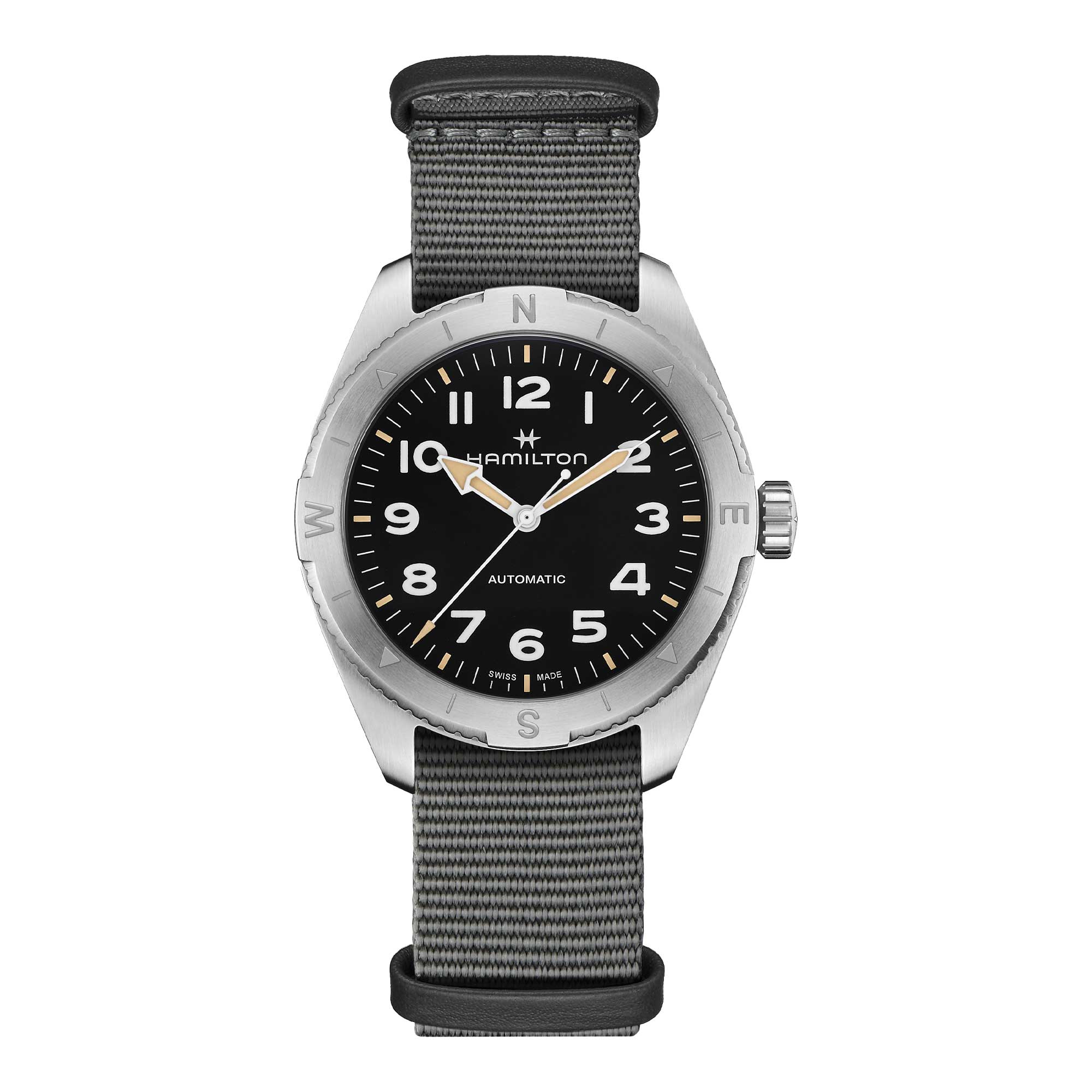 KHAKI FIELD EXPEDITION AUTO QUADRANTE NERO CON FINITURA SABBIATA 41 MM