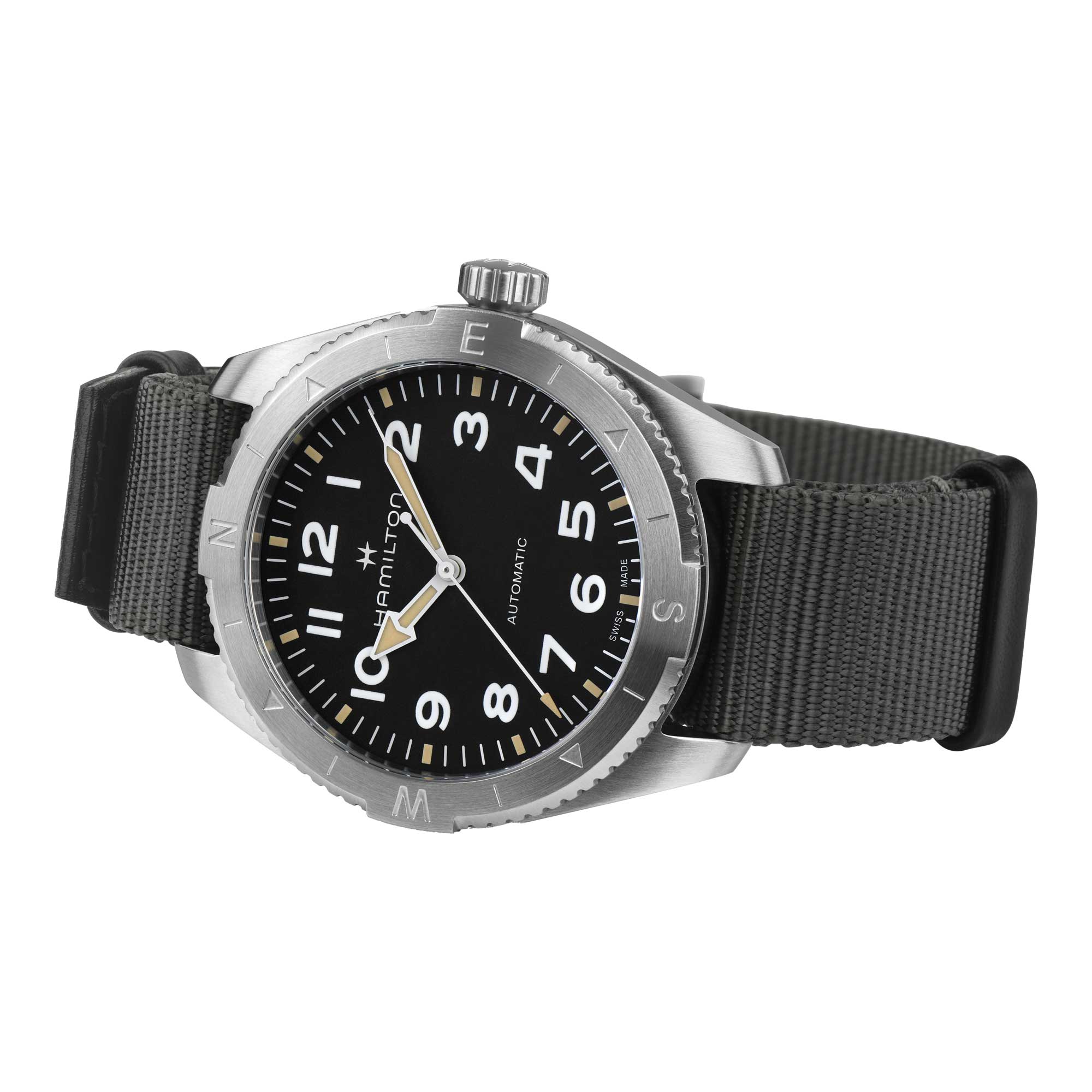 KHAKI FIELD EXPEDITION AUTO QUADRANTE NERO CON FINITURA SABBIATA 41 MM - immagine 2