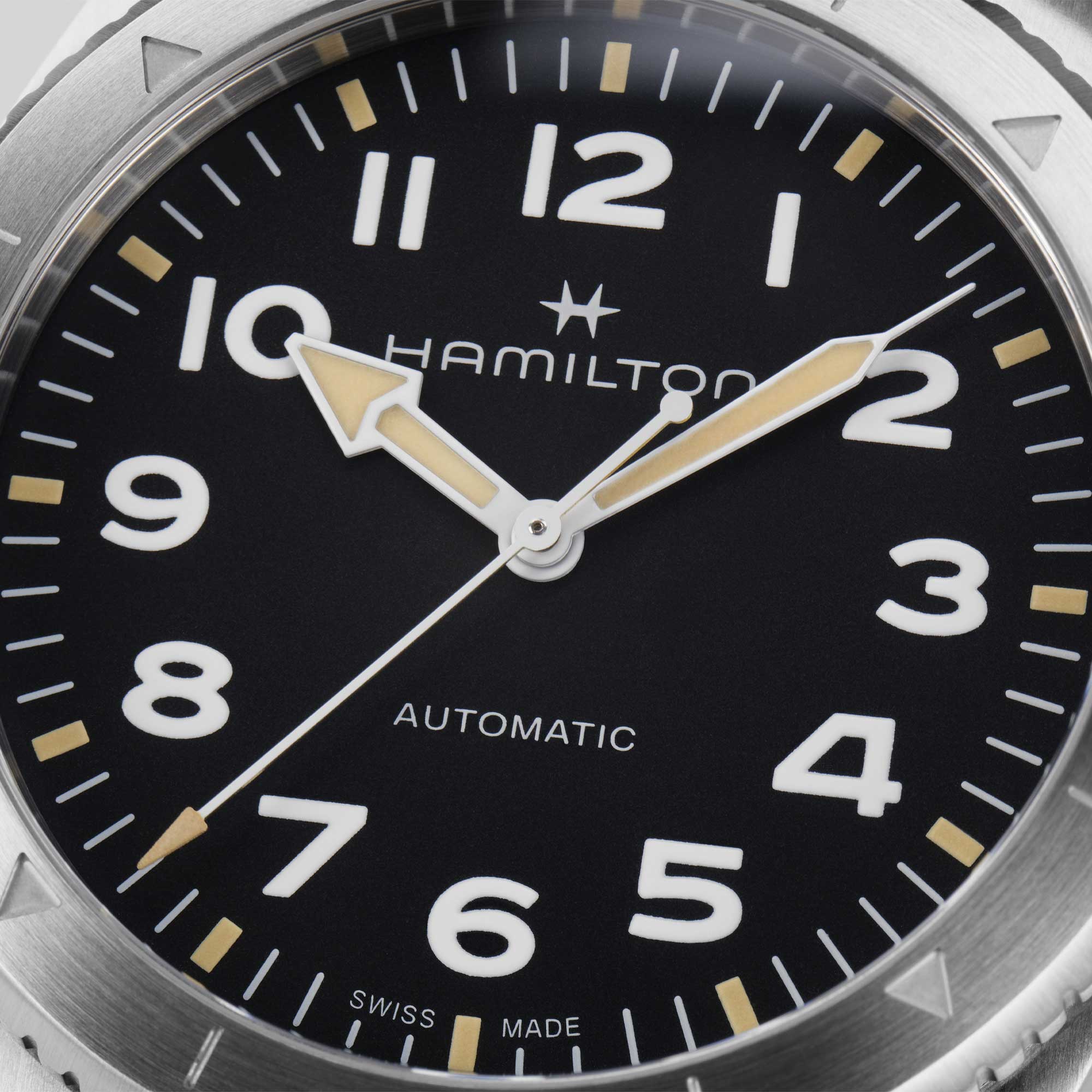 KHAKI FIELD EXPEDITION AUTO QUADRANTE NERO CON FINITURA SABBIATA 41 MM - immagine 4