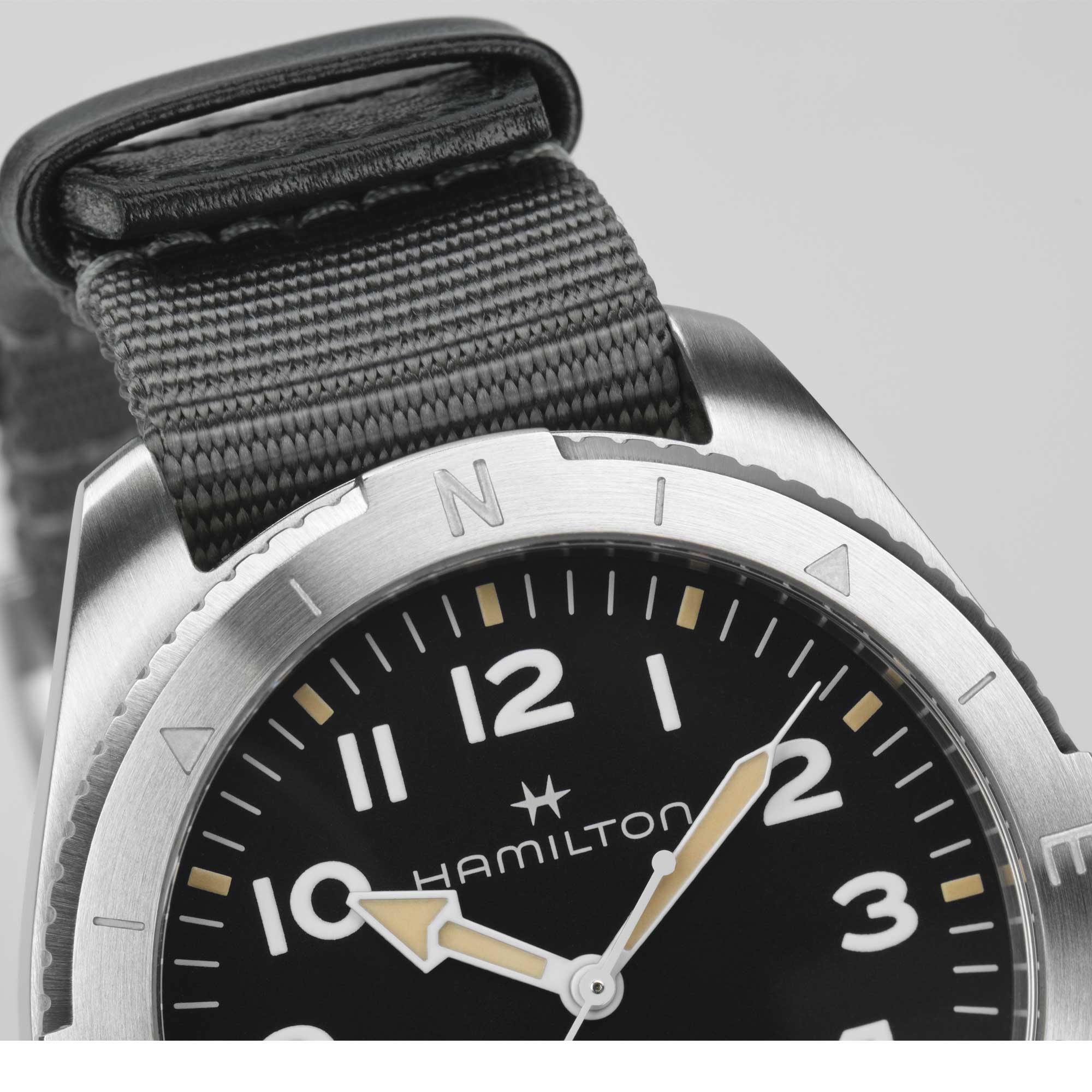 KHAKI FIELD EXPEDITION AUTO QUADRANTE NERO CON FINITURA SABBIATA 41 MM - immagine 3