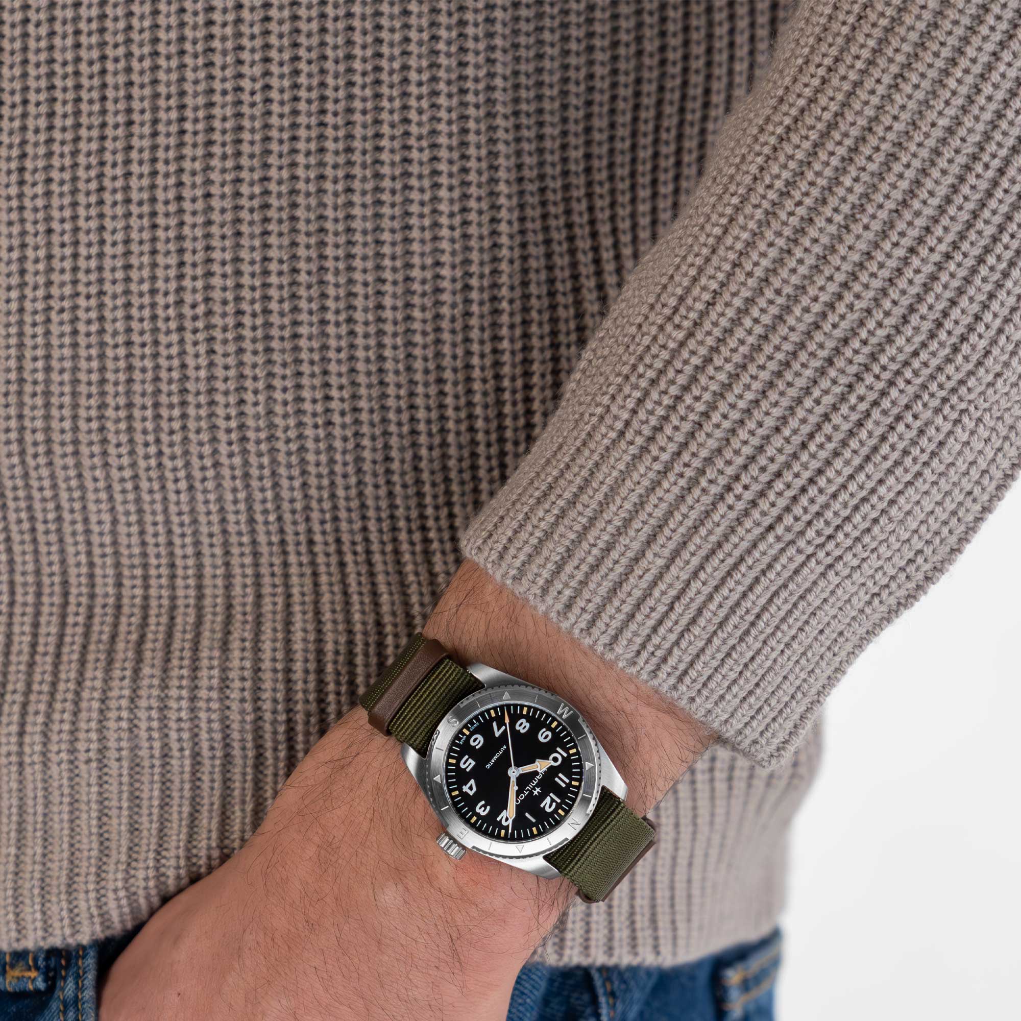 KHAKI FIELD EXPEDITION AUTO QUADRANTE NERO 41 MM - immagine 5