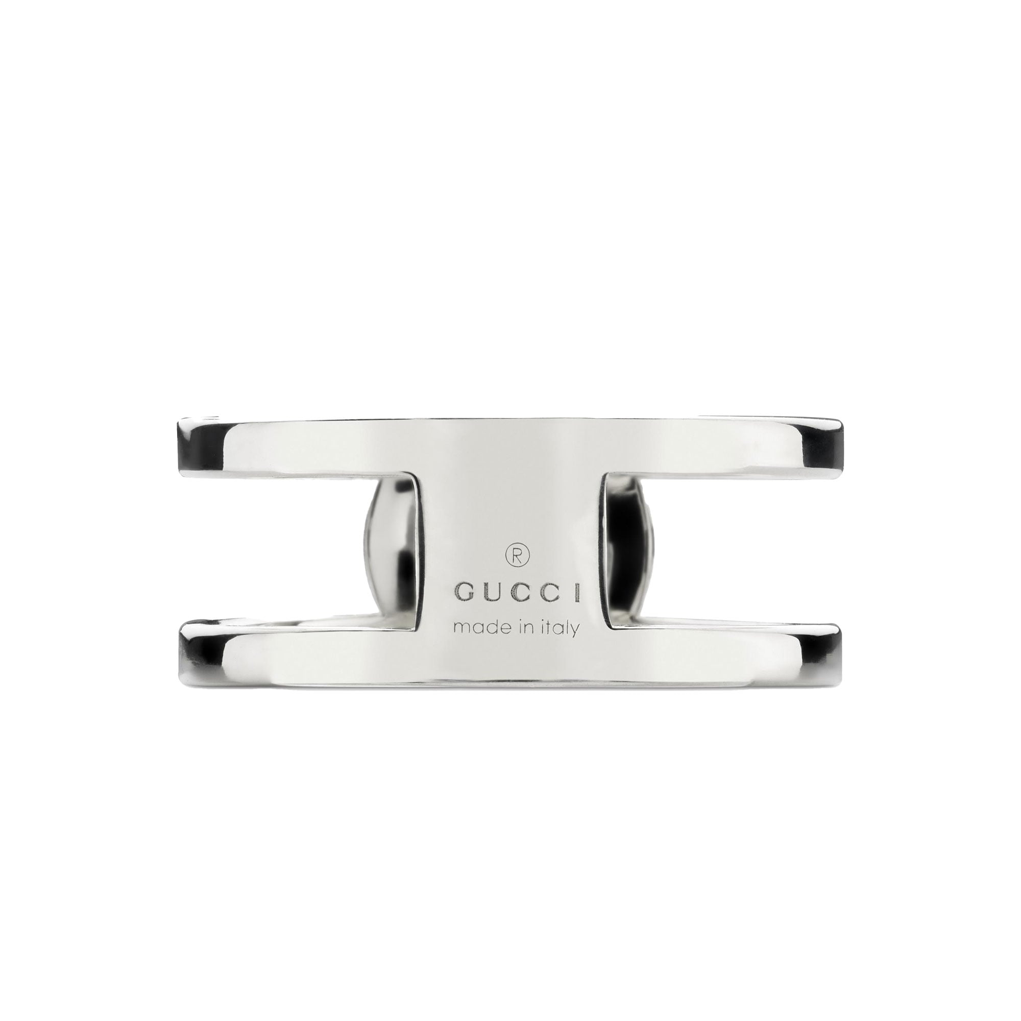 ANELLO GUCCI INTERLOCKING LARGO INCROCIO GG CUT-OUT - immagine 3