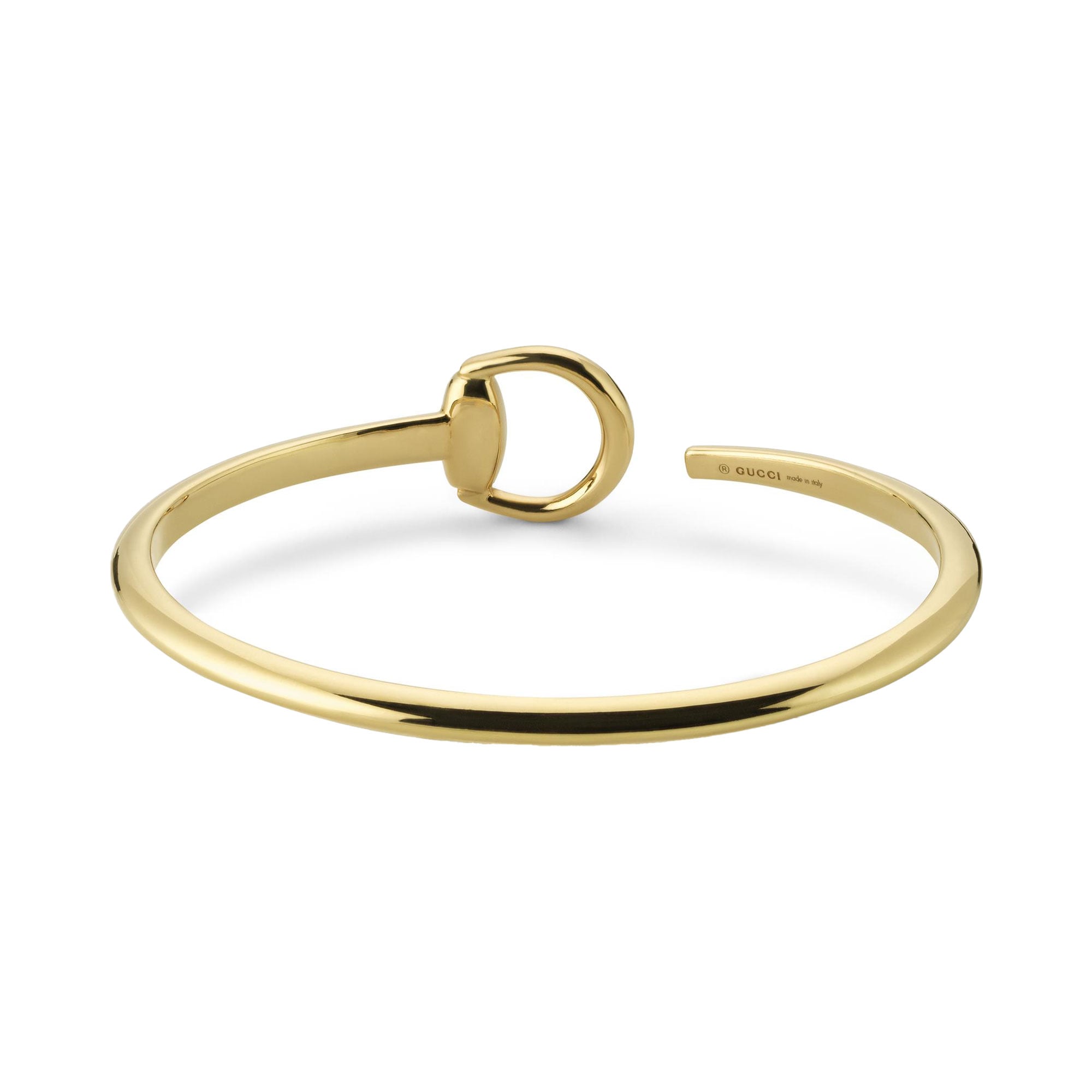 BRACCIALE RIGIDO HORSEBIT CON MORSETTO ORO GIALLO 18 CARATI - immagine 3