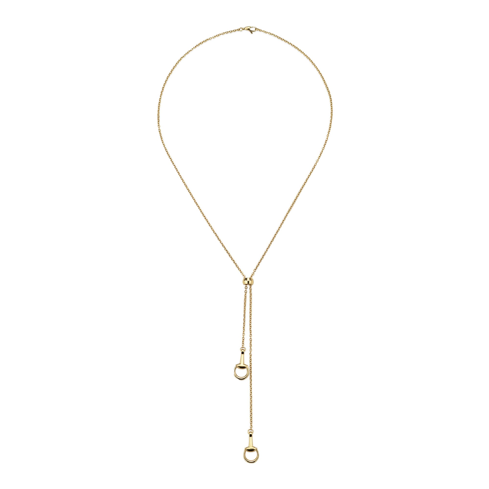 COLLANA HORSEBIT CON PENDENTI MORSETTO ORO GIALLO 18 CARATI - immagine 2