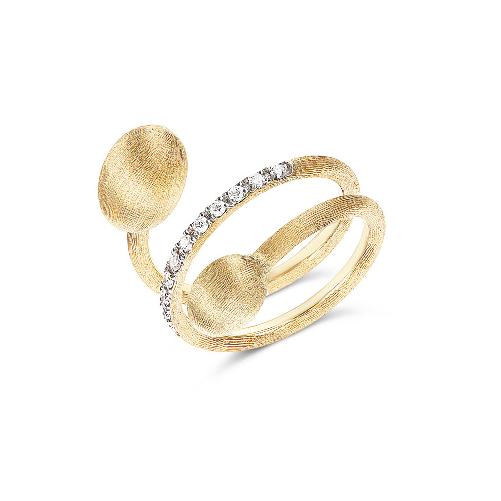 NANIS ANELLO CONTRARIÈ DANCING ÉLITE IN ORO E DIAMANTI 0,15 CT