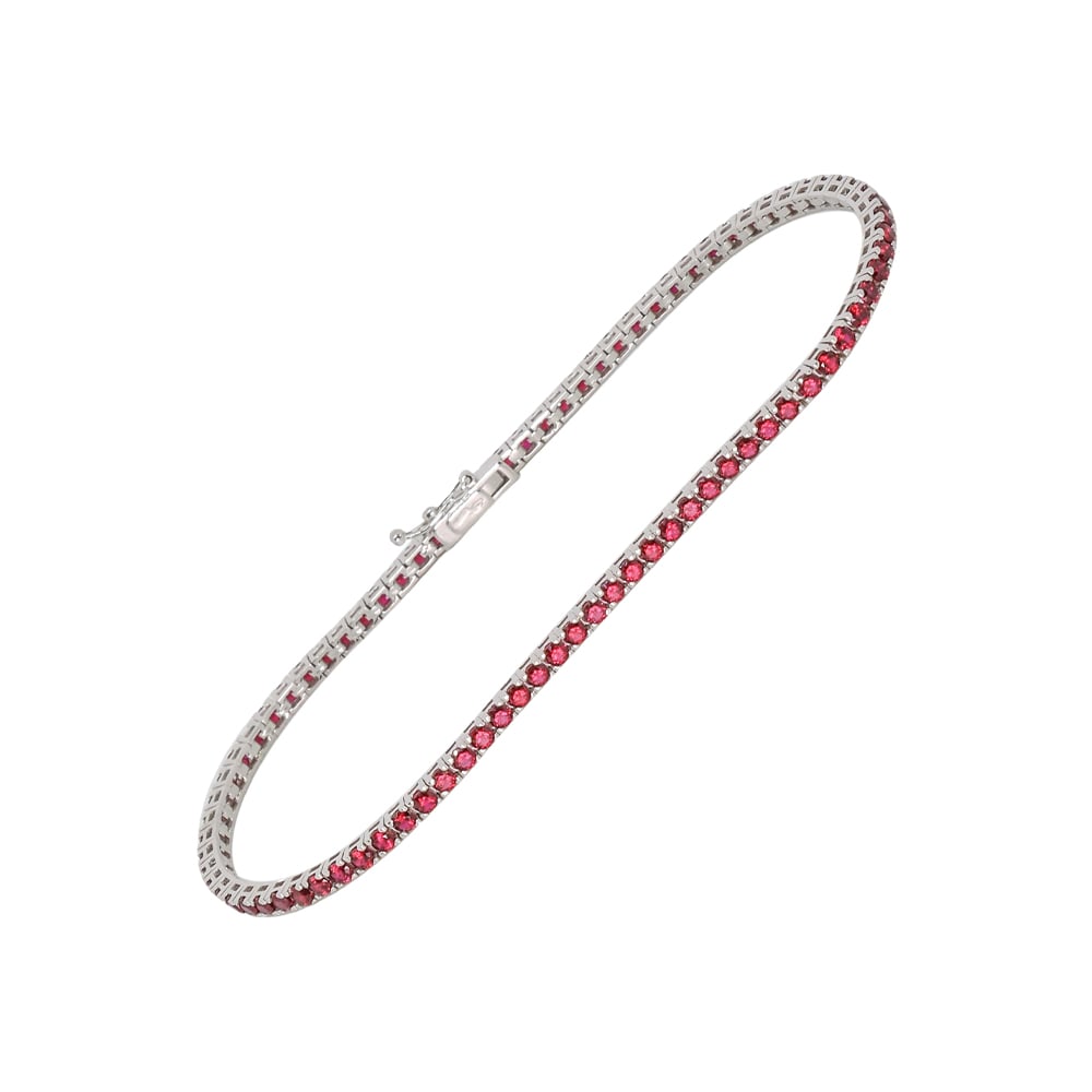I GIOIELLI DEL SOLE BRACCIALE TENNIS CON RUBINI