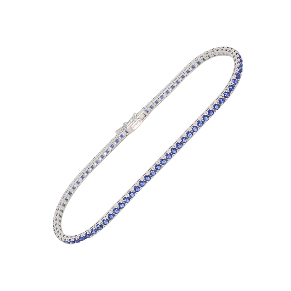 I GIOIELLI DEL SOLE BRACCIALE TENNIS CON ZAFFIRI
