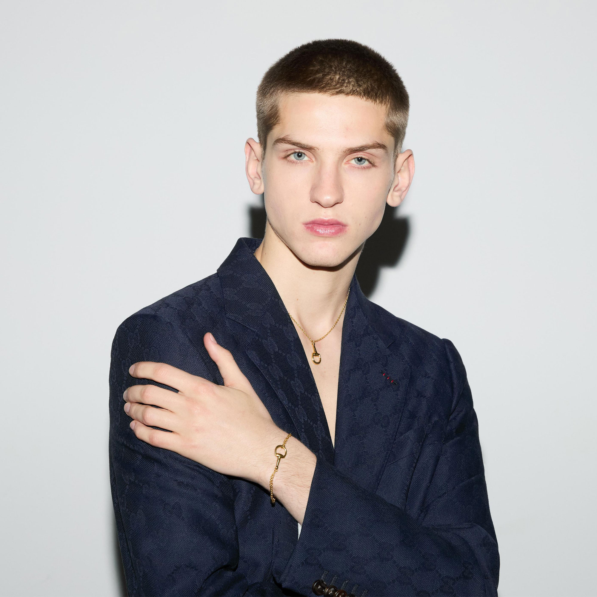 BRACCIALE HORSEBIT A CATENA CON MORSETTO ORO GIALLO 18 CARATI - immagine 5