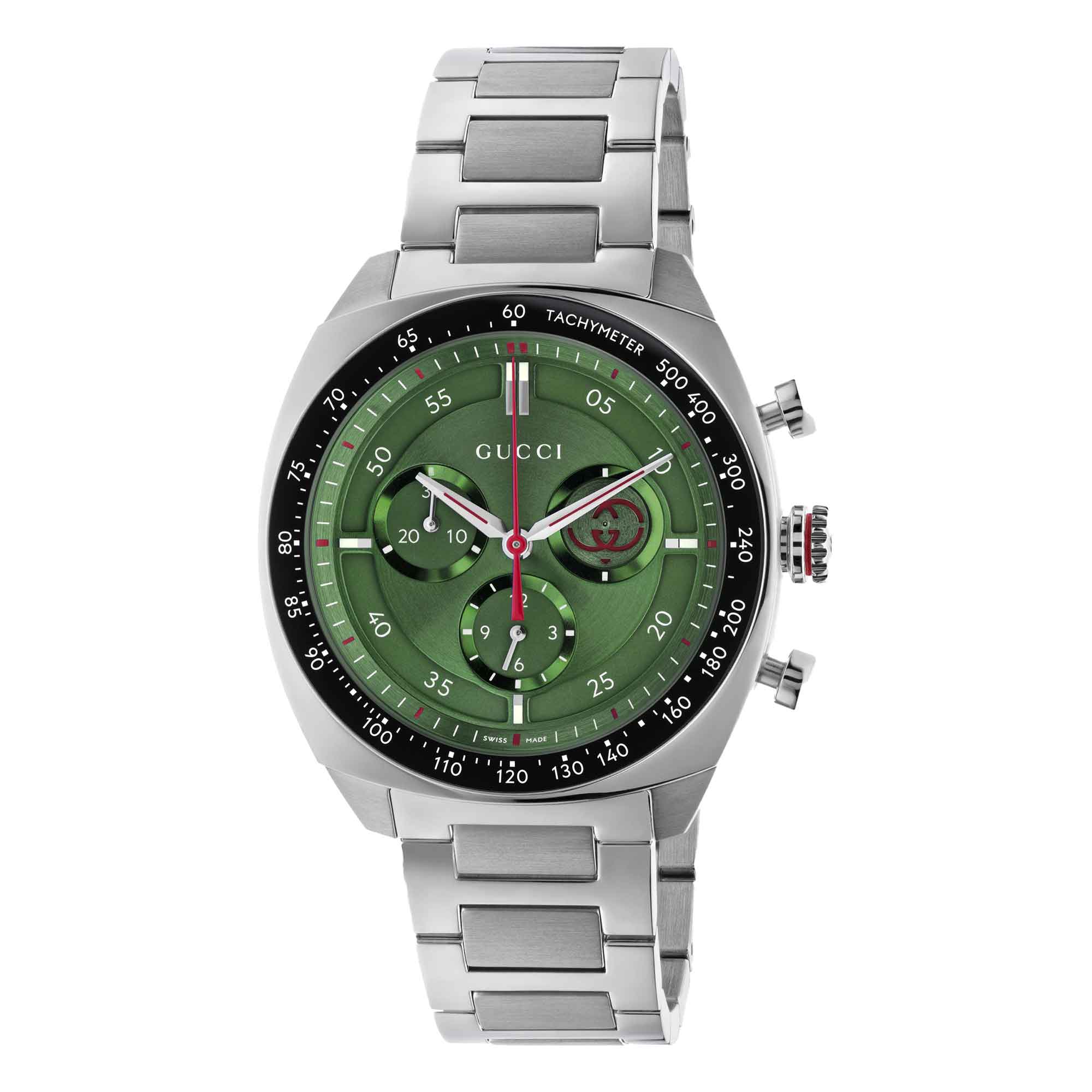 OROLOGIO GUCCI INTERLOCKING QUADRANTE VERDE 41 MM