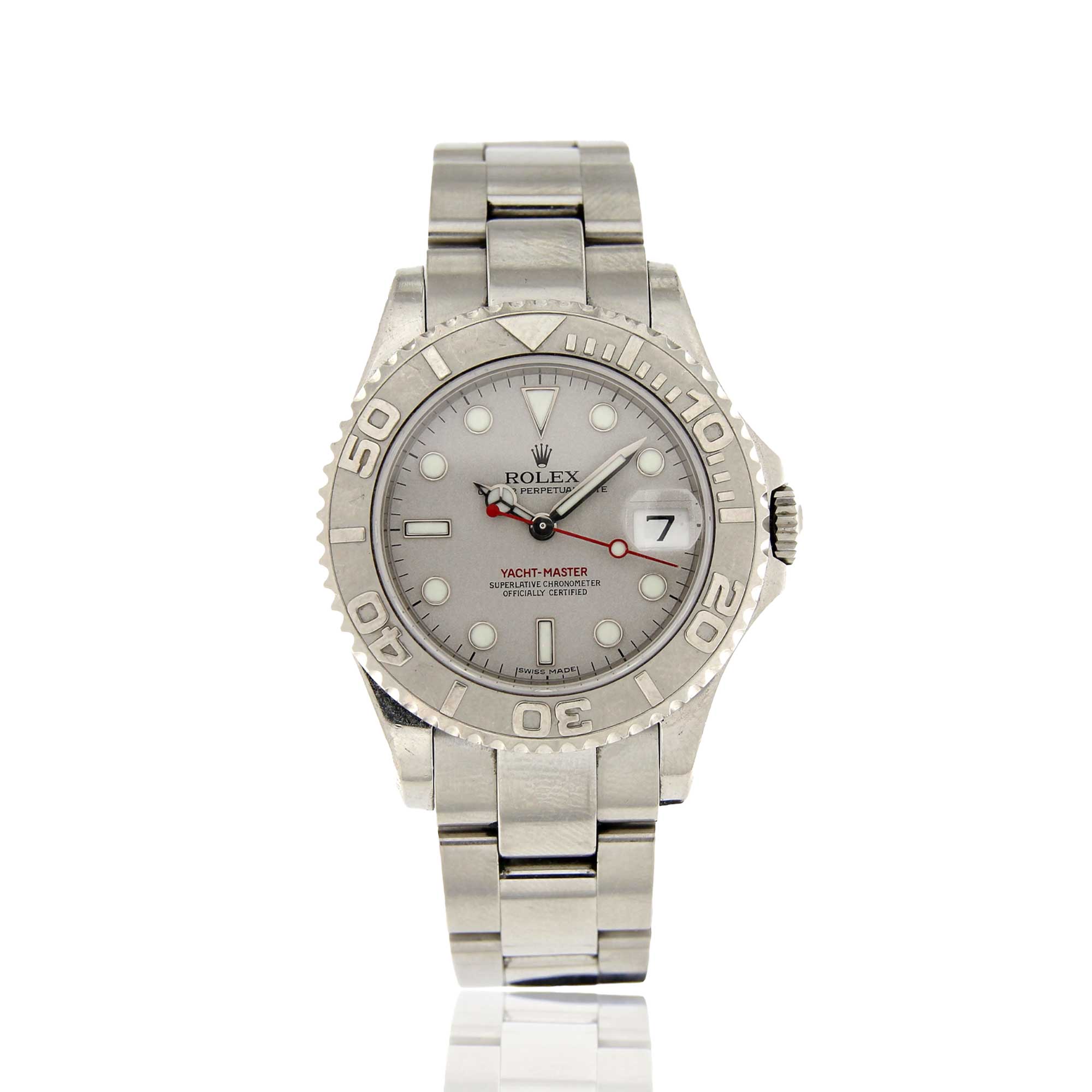 ROLEX YACTH-MASTER IN STEEL WITH PLATINUM BEZEL