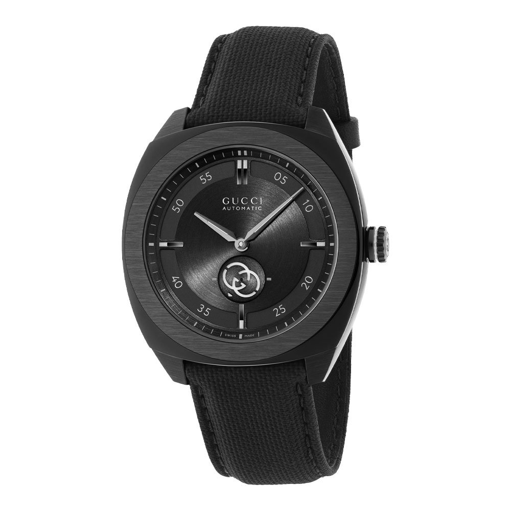 OROLOGIO GUCCI INTERLOCKING quadrante nero 41 MM