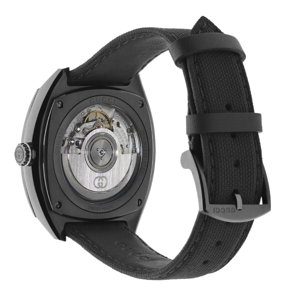 OROLOGIO GUCCI INTERLOCKING quadrante nero 41 MM - immagine 3