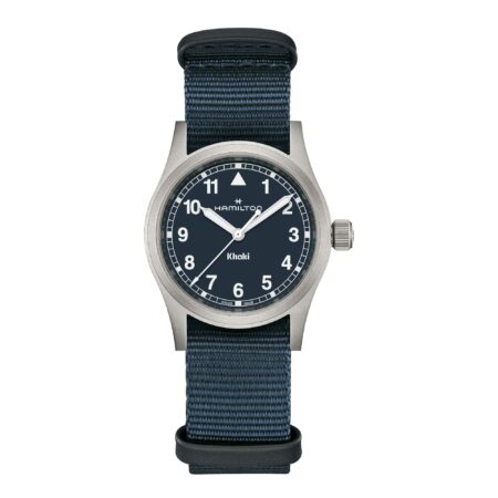 KHAKI FIELD QUARTZ quadrante blu indici in Super-LumiNova® bianco 33 MM