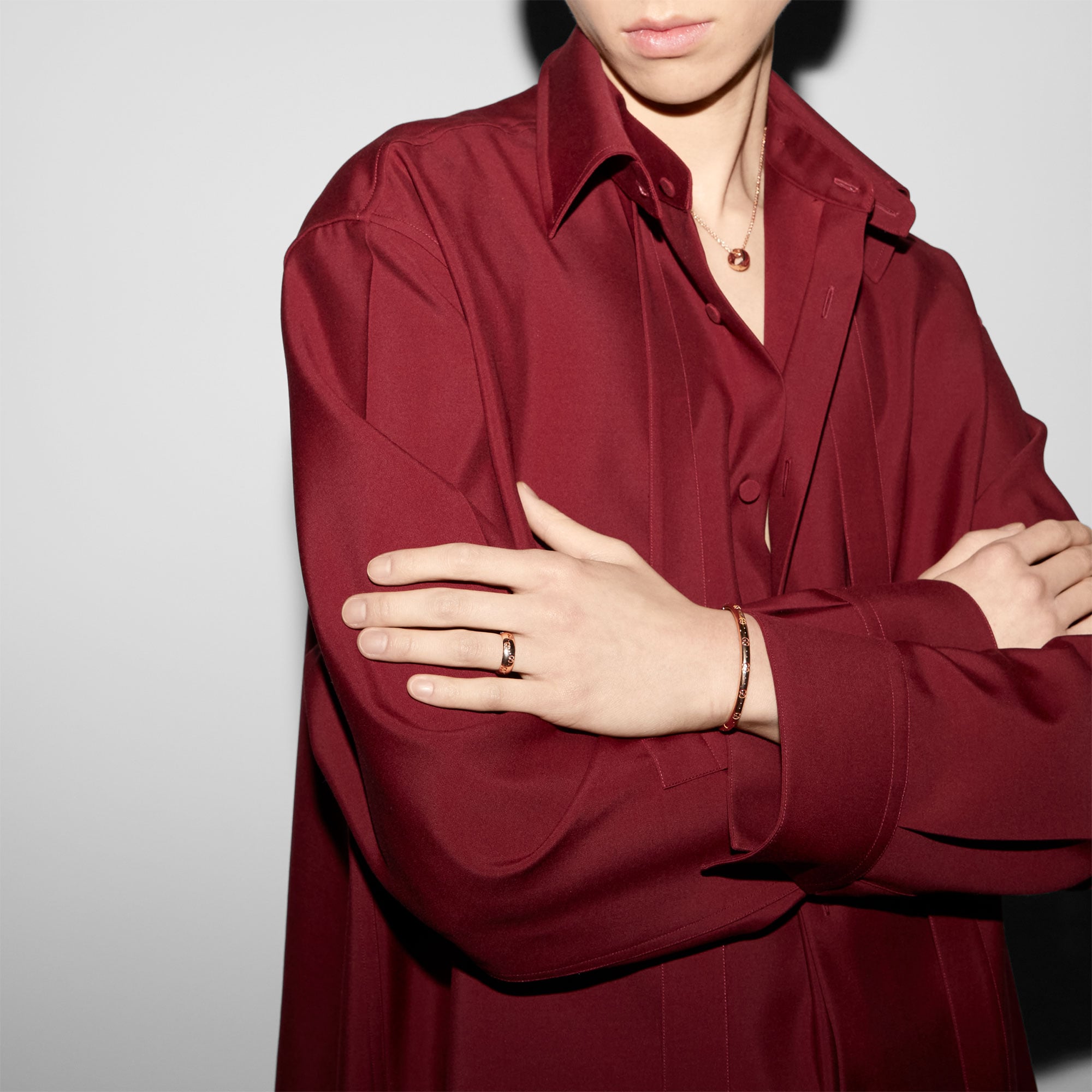 ICON 18K GG ROSE GOLD THIN RING - Image 5