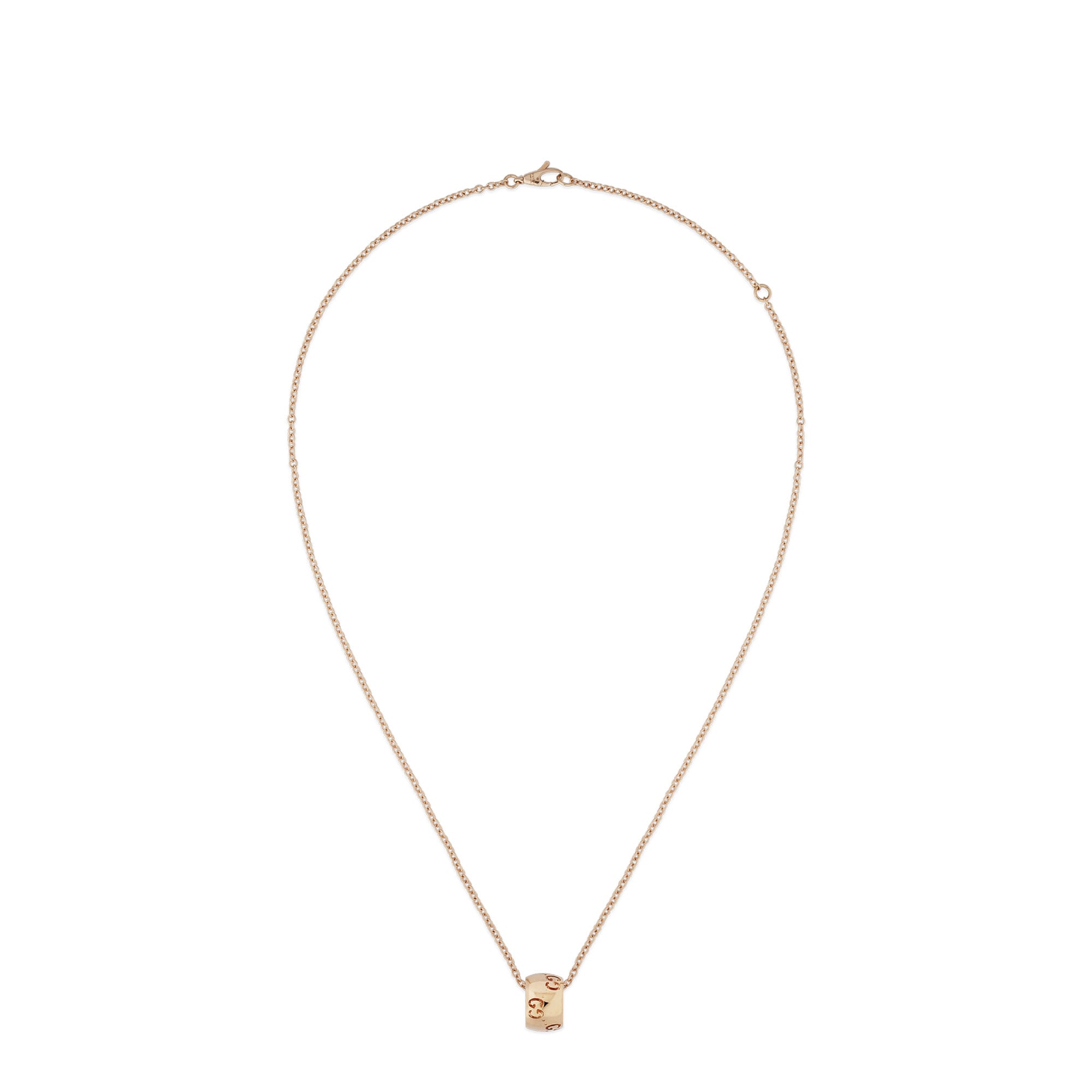 COLLANA GG ICON IN ORO ROSA 18 CARATI - immagine 2