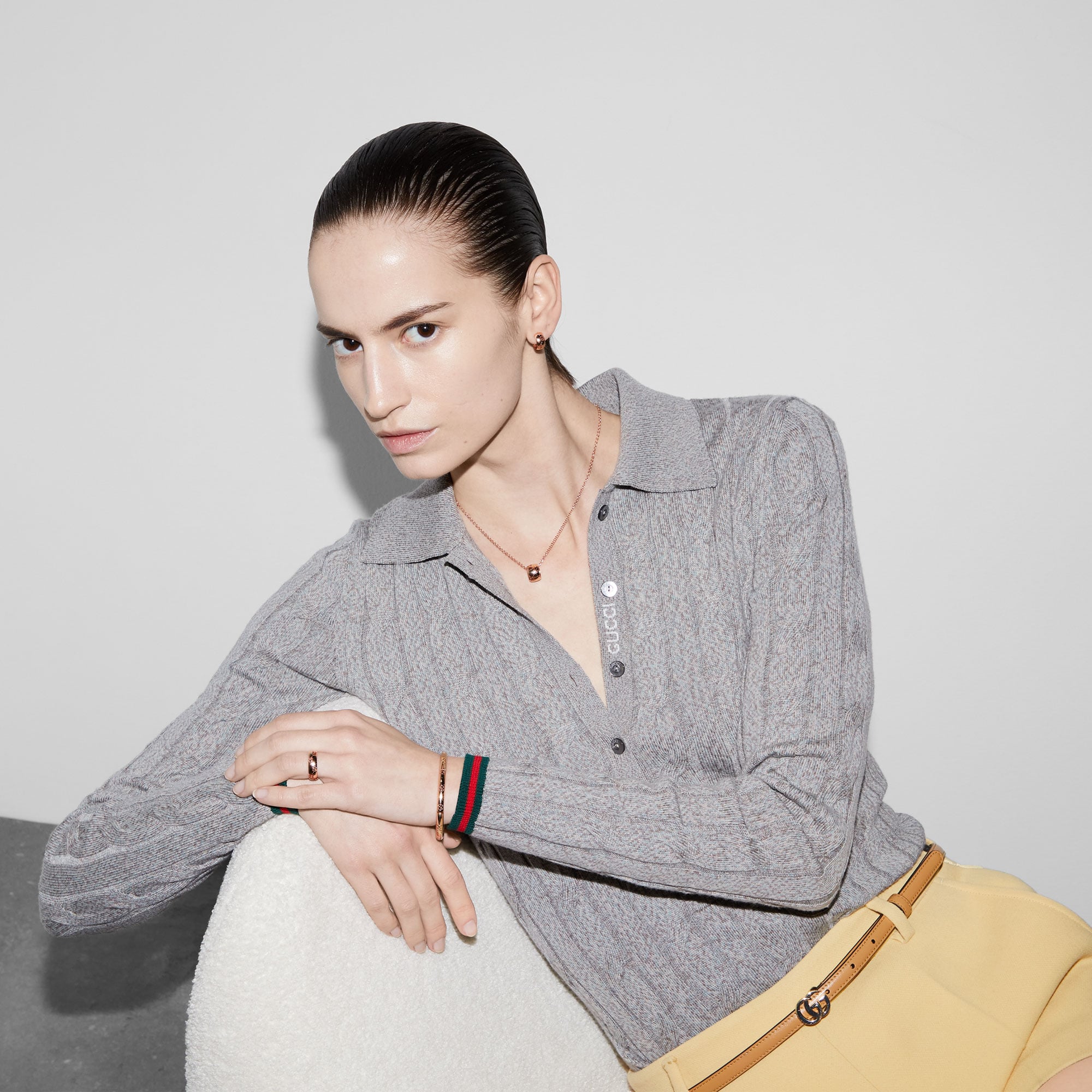 BRACCIALE GG ICON ORO ROSA 18 CARATI - immagine 4