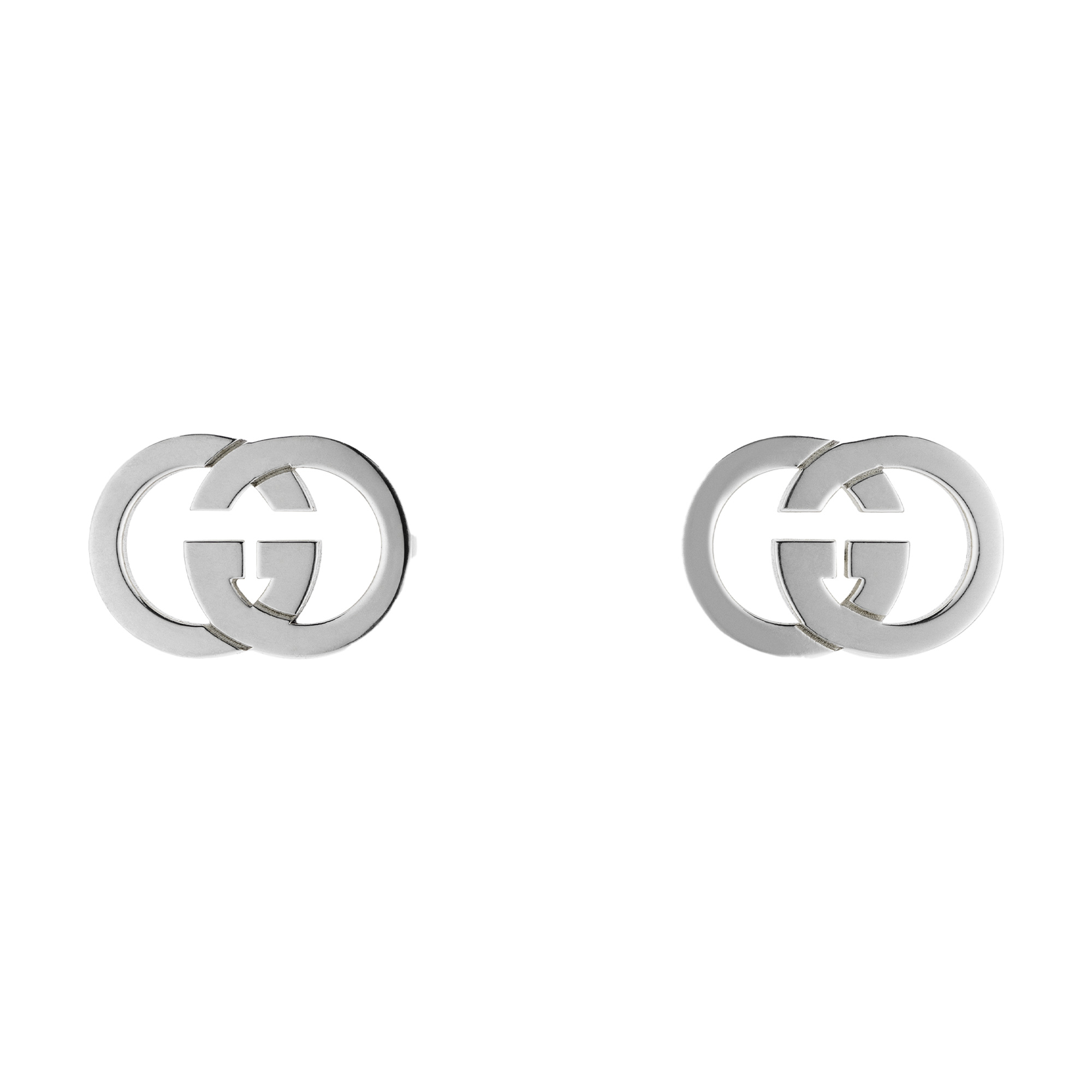 ORECCHINI A BOTTONE GUCCI INTERLOCKING