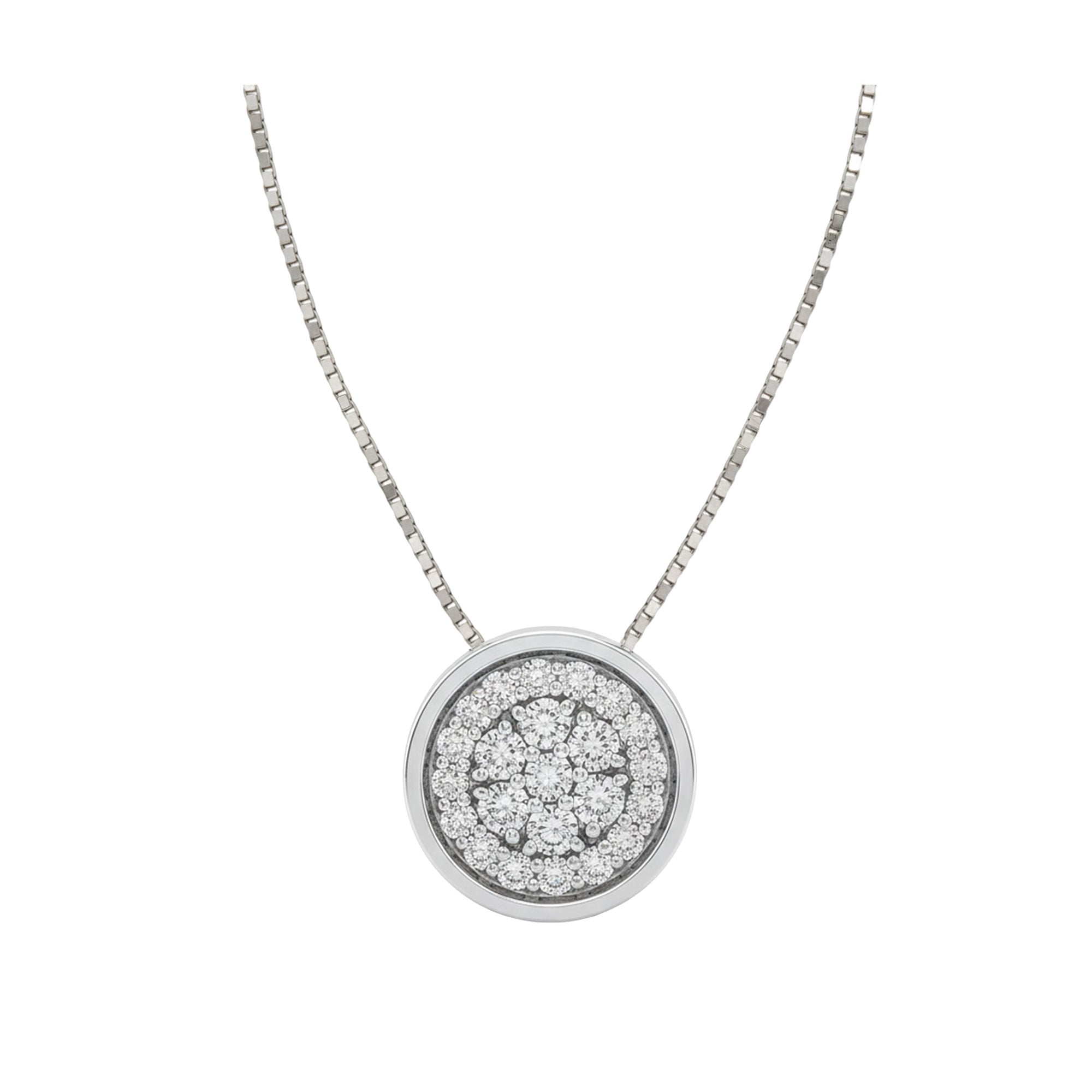 Collana Bon Ton in oro bianco con diamanti