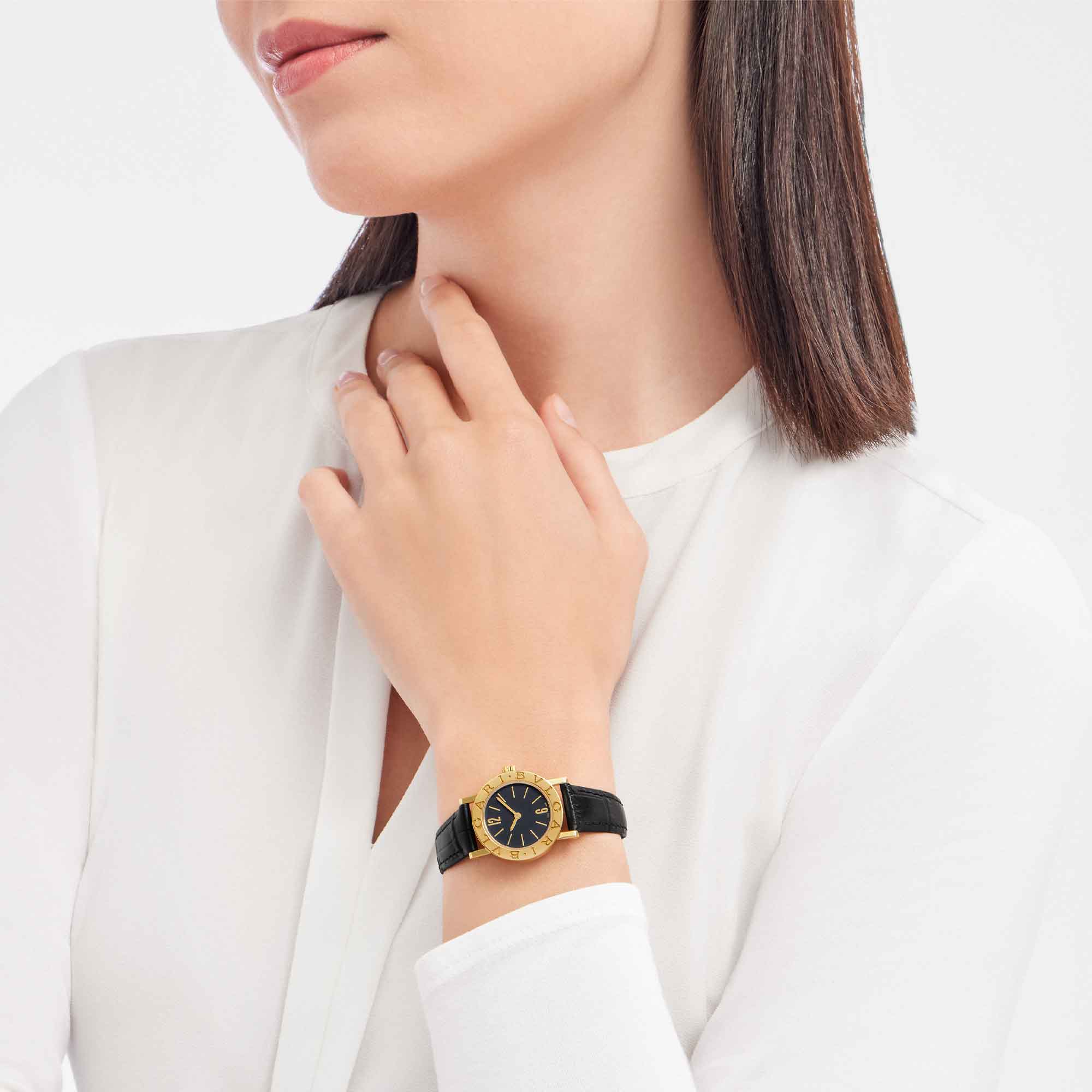 Orologio Bvlgari Bvlgari quadrante opalino nero e cassa in oro giallo - immagine 6