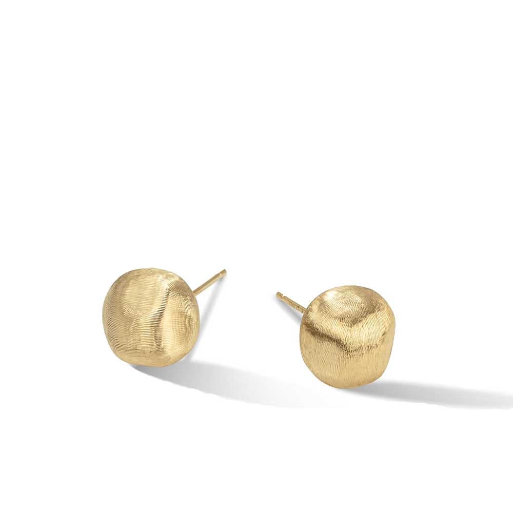 Africa Orecchini Sferici a lobo in oro giallo