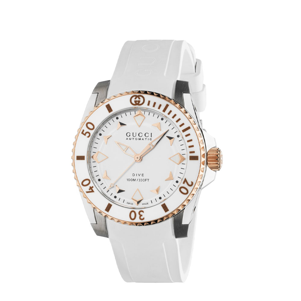 OROLOGIO GUCCI DIVE QUADRANTE BIANCO 36 MM