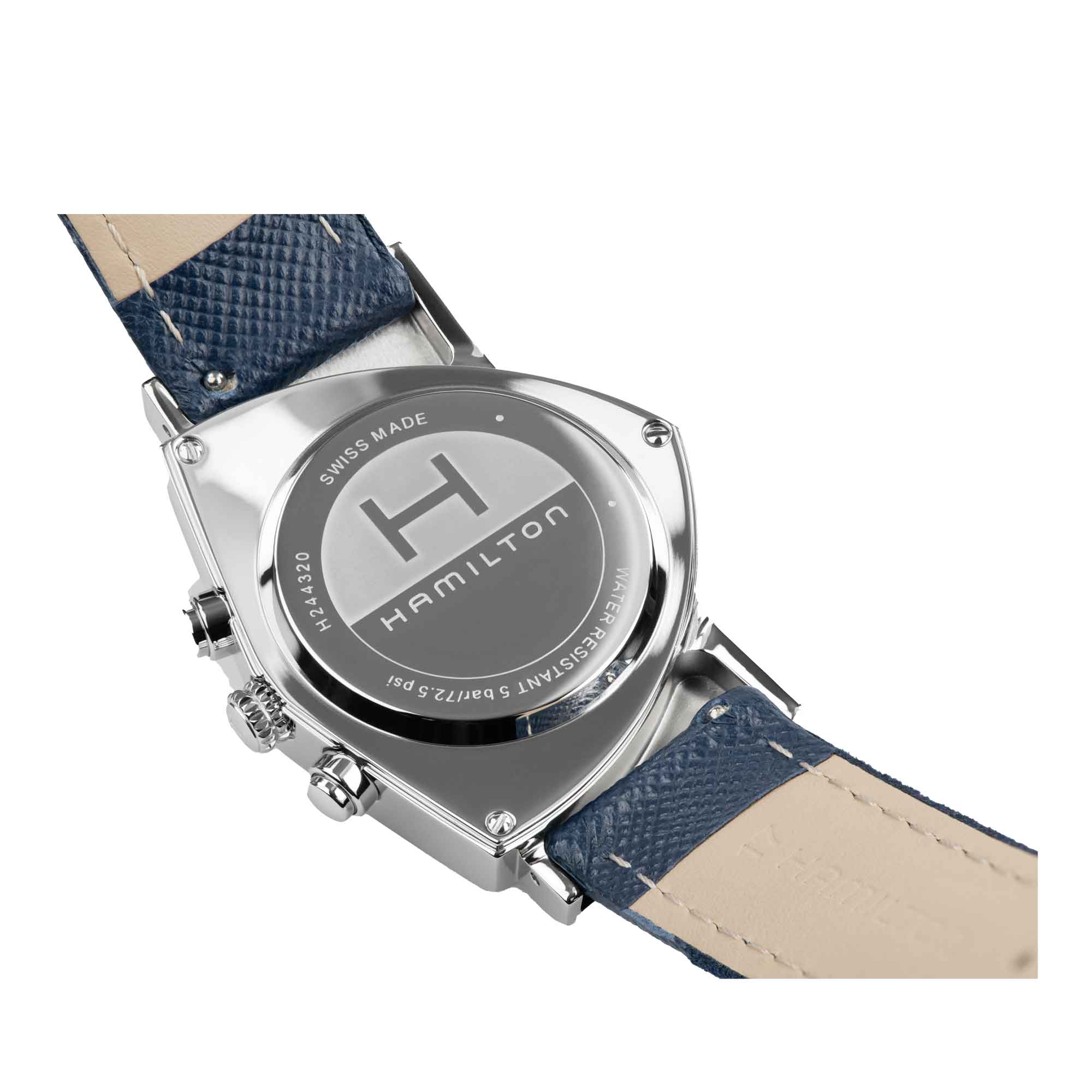 VENTURA CHRONO QUARTZ QUADRANTE BLU CON TRE CONTATORI - immagine 4