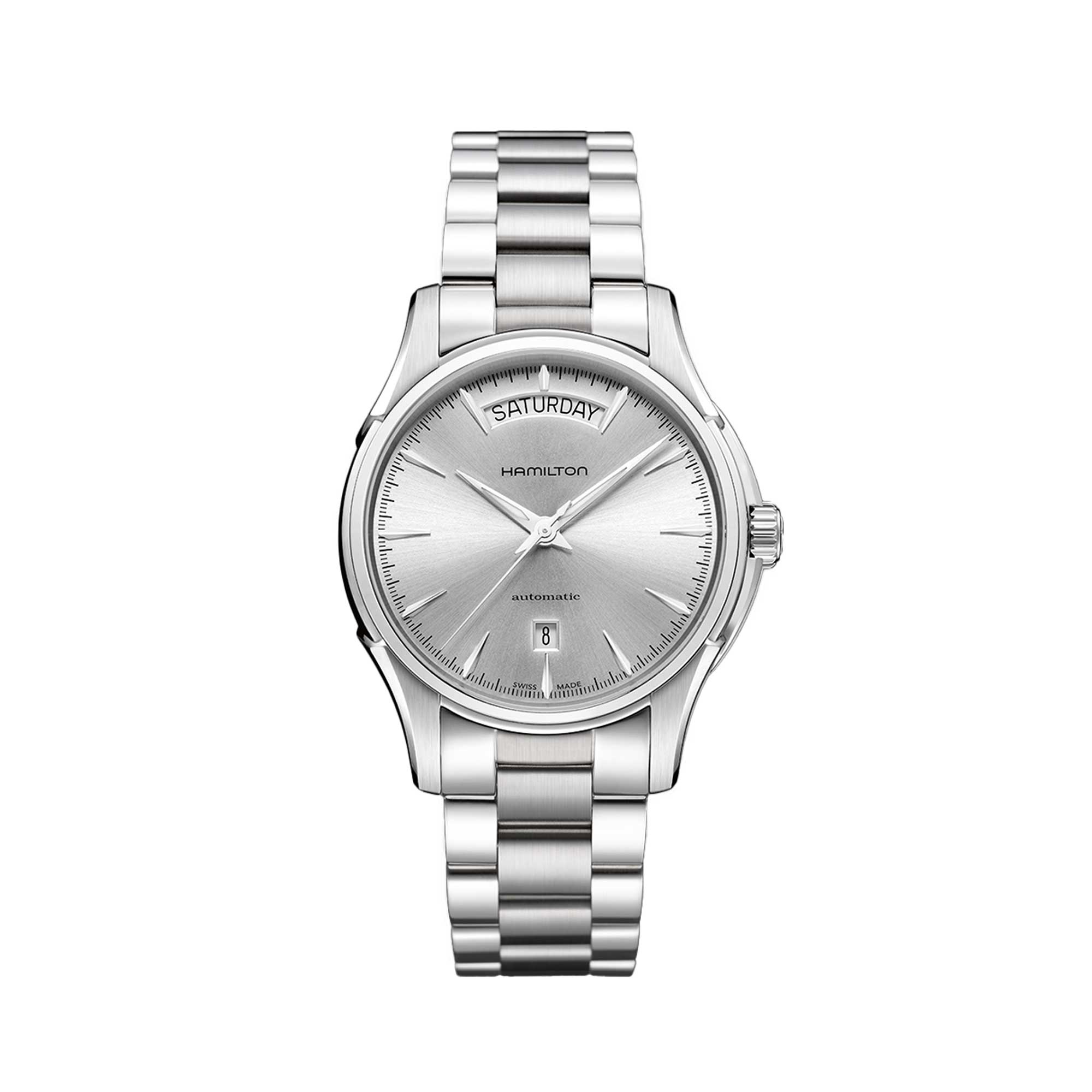 JAZZMASTER DAY DATE AUTO QUADRANTE ARGENTO 40 MM