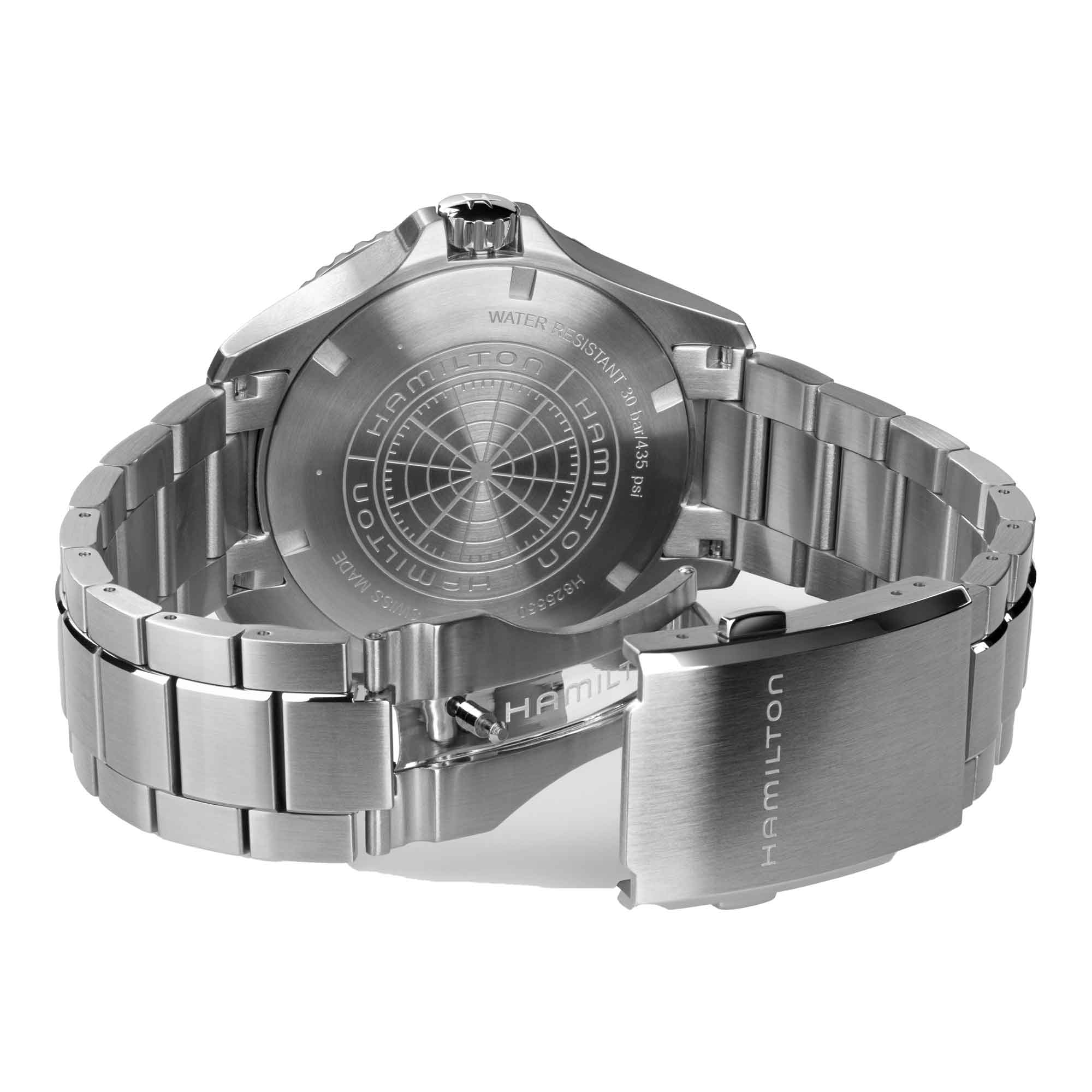 KHAKI NAVY SCUBA GMT AUTOMATIC QUADRANTE ARGENTO 43 MM - immagine 4