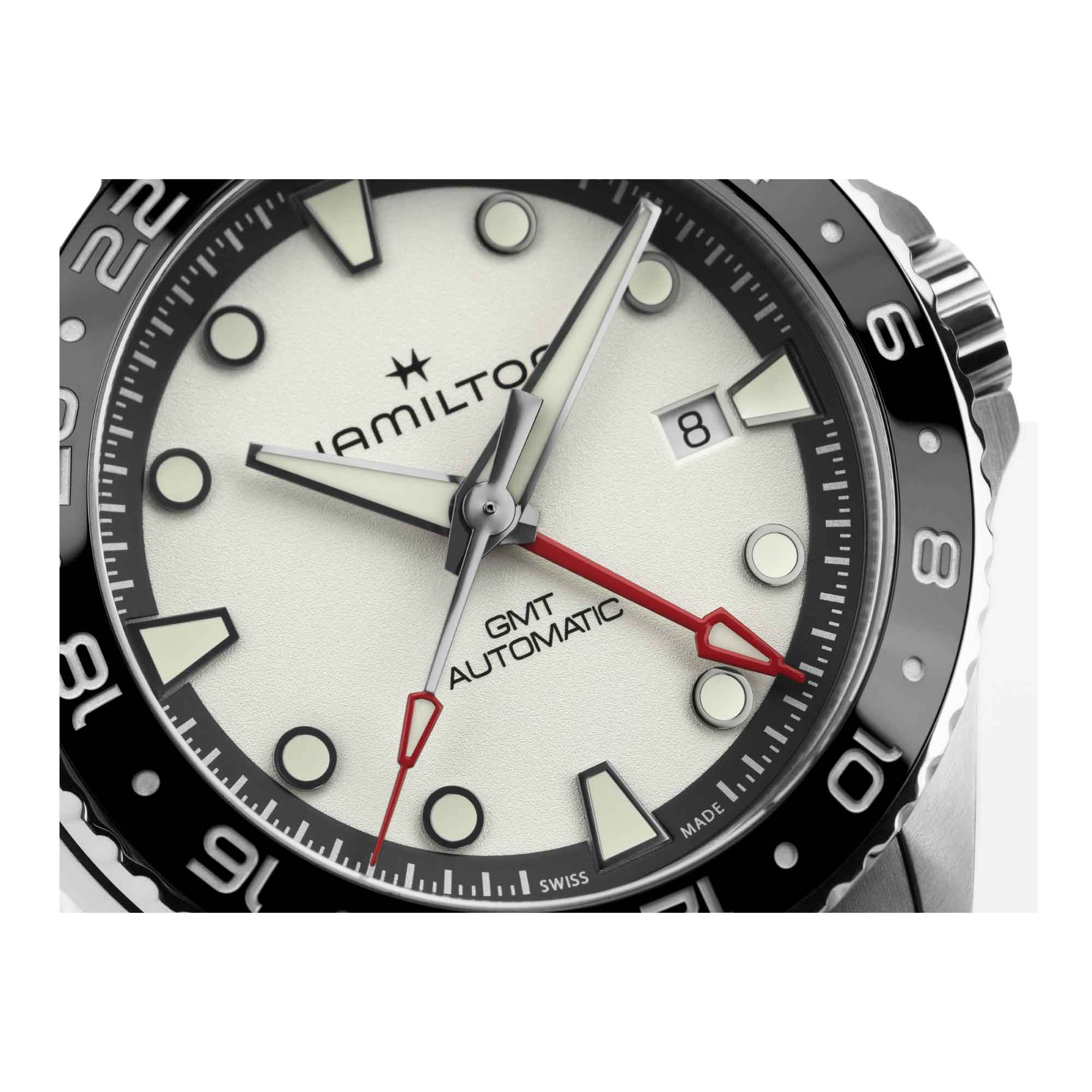 KHAKI NAVY SCUBA GMT AUTOMATIC QUADRANTE ARGENTO 43 MM - immagine 5