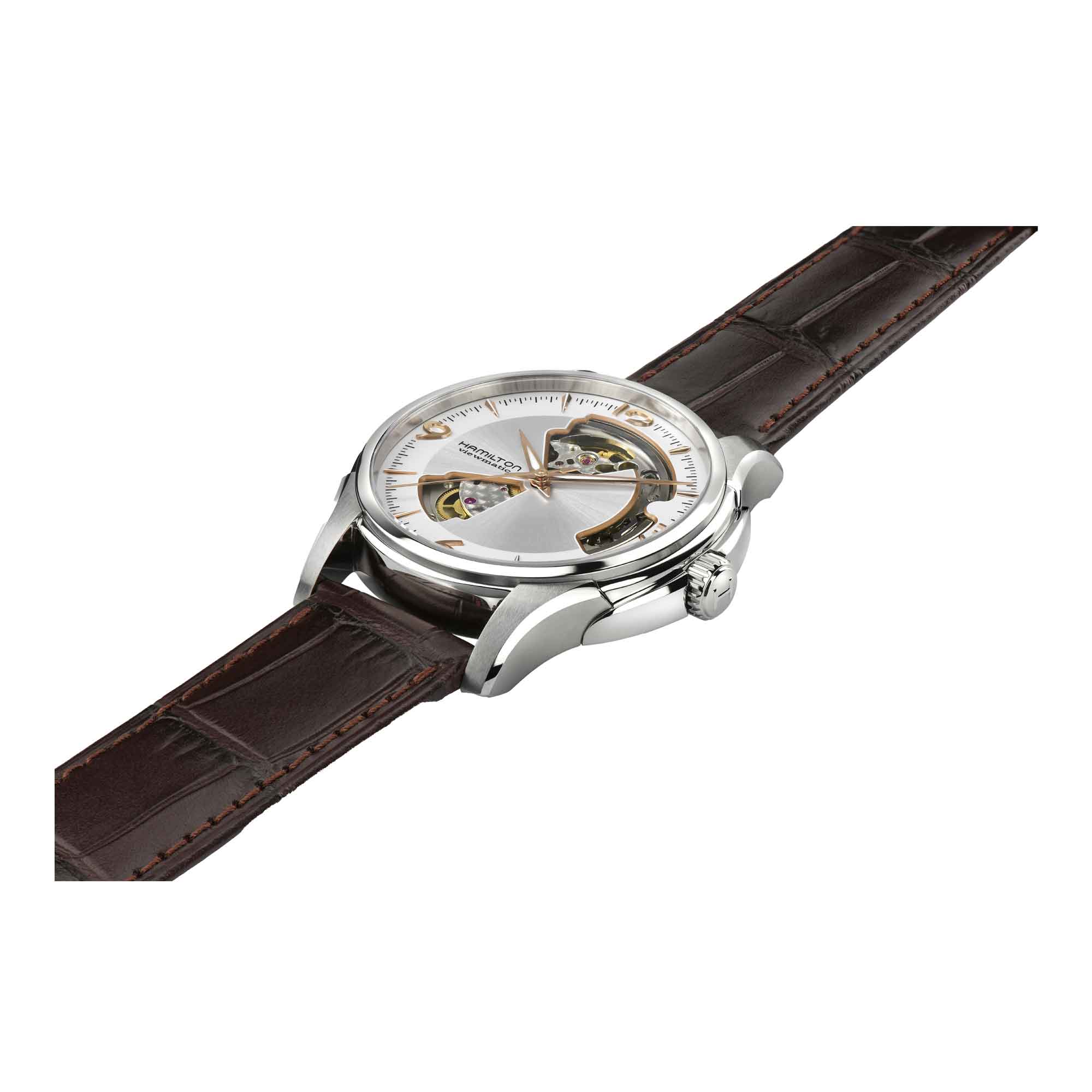 JAZZMASTER OPEN HEART AUTO QUADRANTE ARGENTO 40 MM - immagine 2