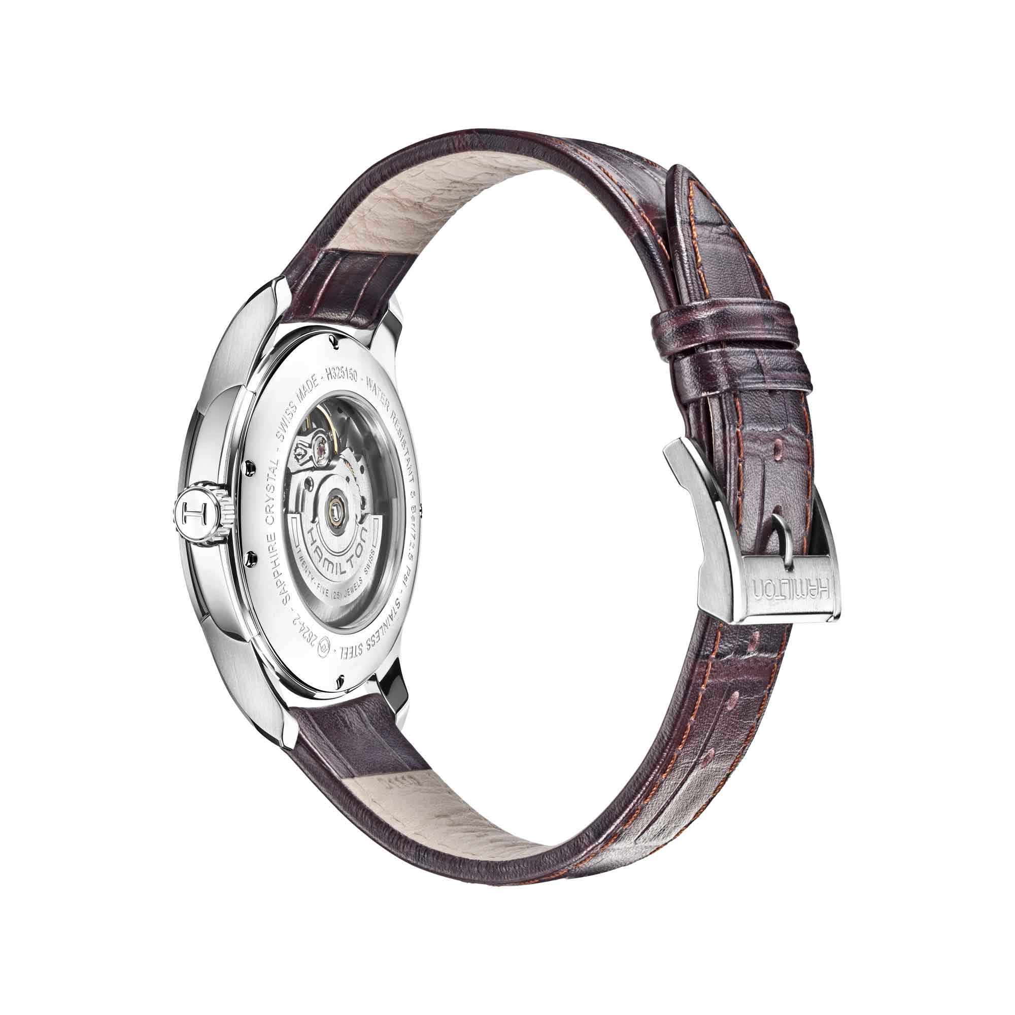 JAZZMASTER OPEN HEART AUTO QUADRANTE ARGENTO 40 MM - immagine 3