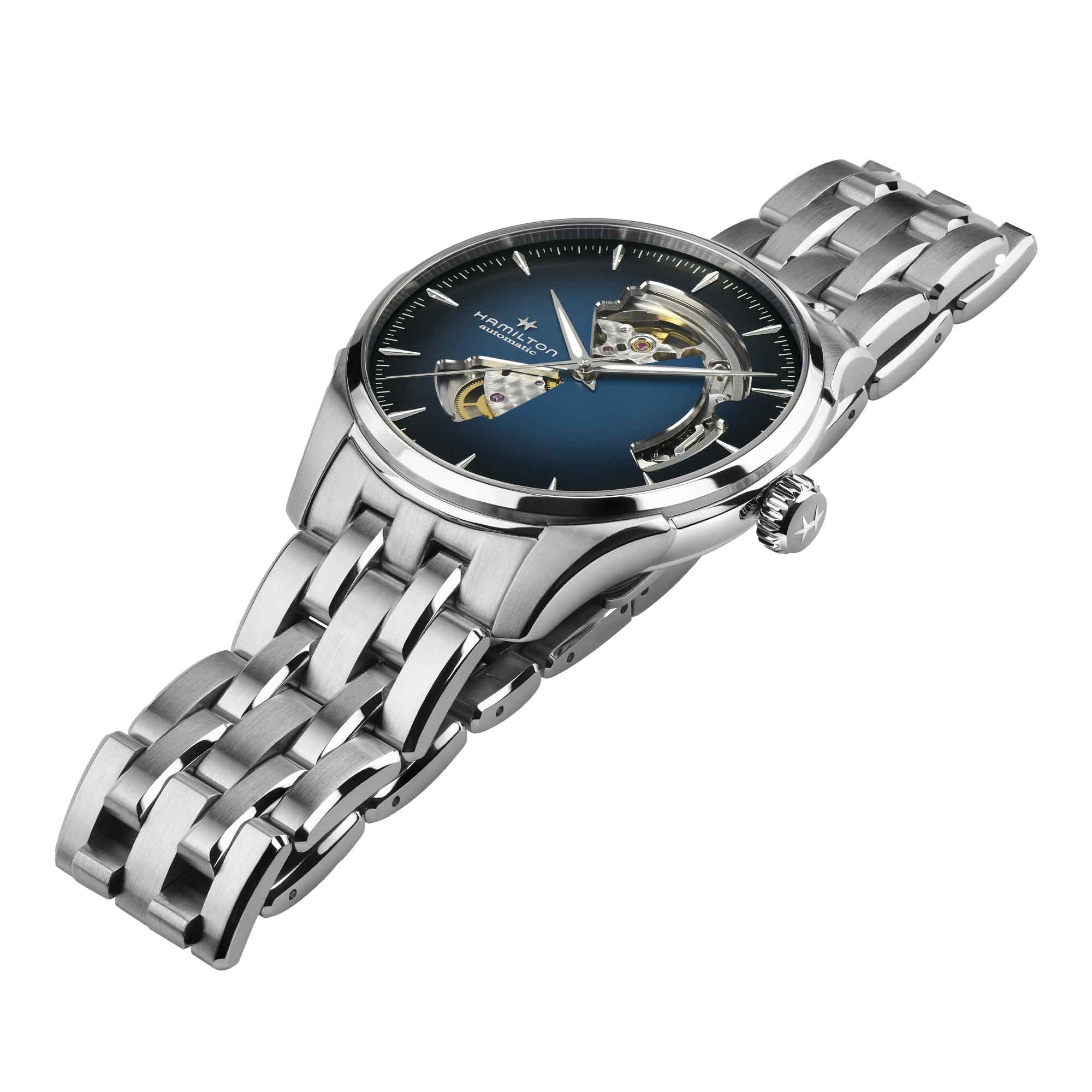 JAZZMASTER OPEN HEART AUTO QUADRANTE BLU 42 MM - immagine 2