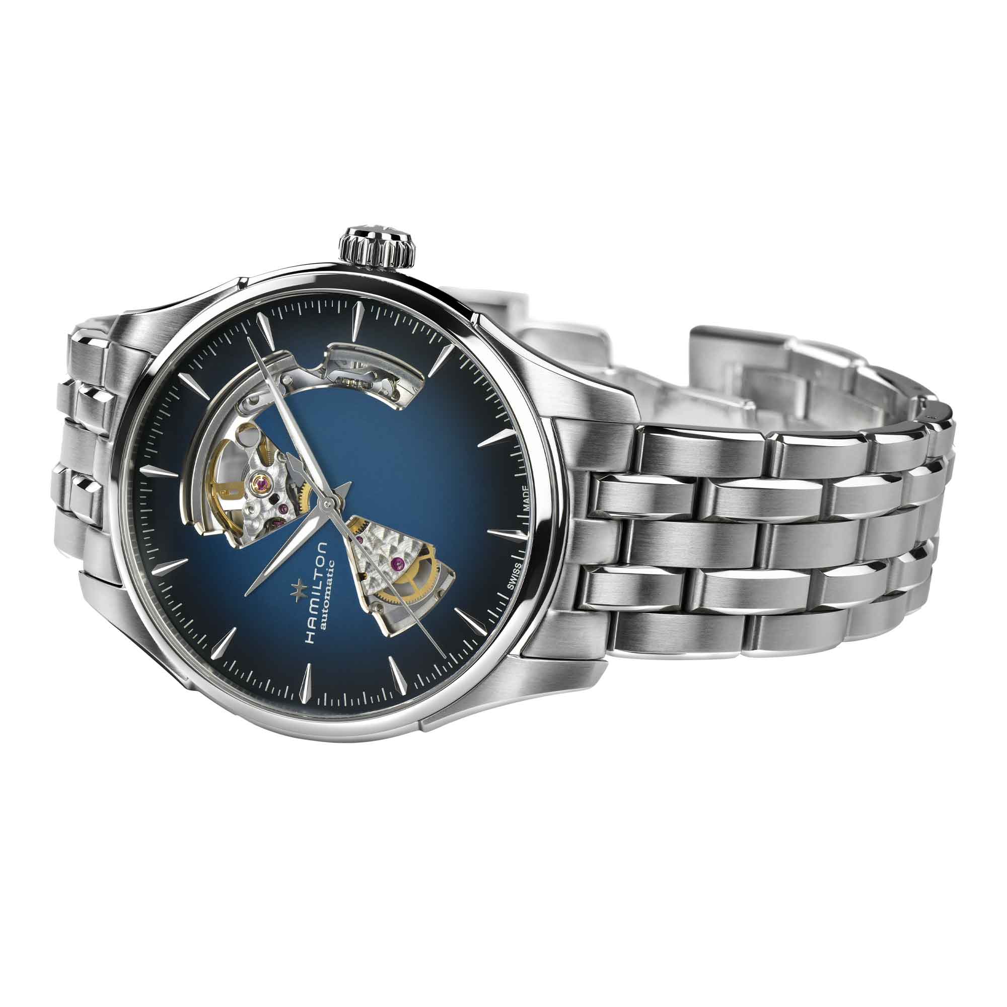 JAZZMASTER OPEN HEART AUTO QUADRANTE BLU 42 MM - immagine 3