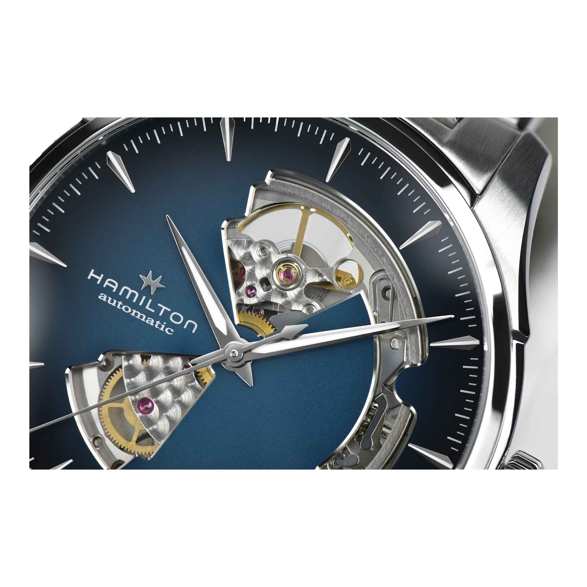 JAZZMASTER OPEN HEART AUTO QUADRANTE BLU 42 MM - immagine 4