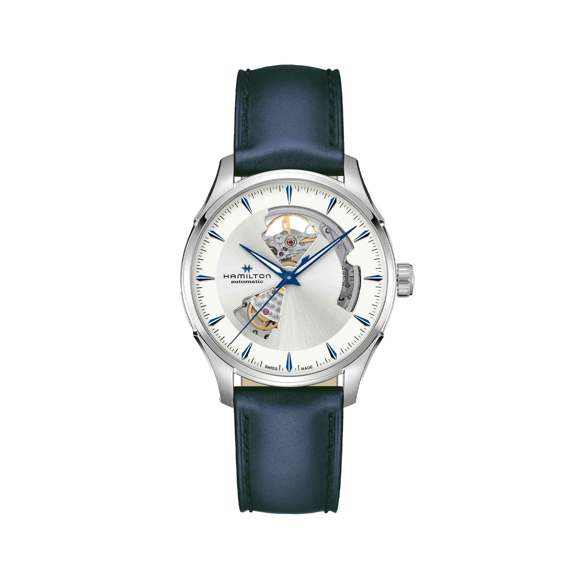 JAZZMASTER OPEN HEART AUTO QUADRANTE ARGENTO 40 MM