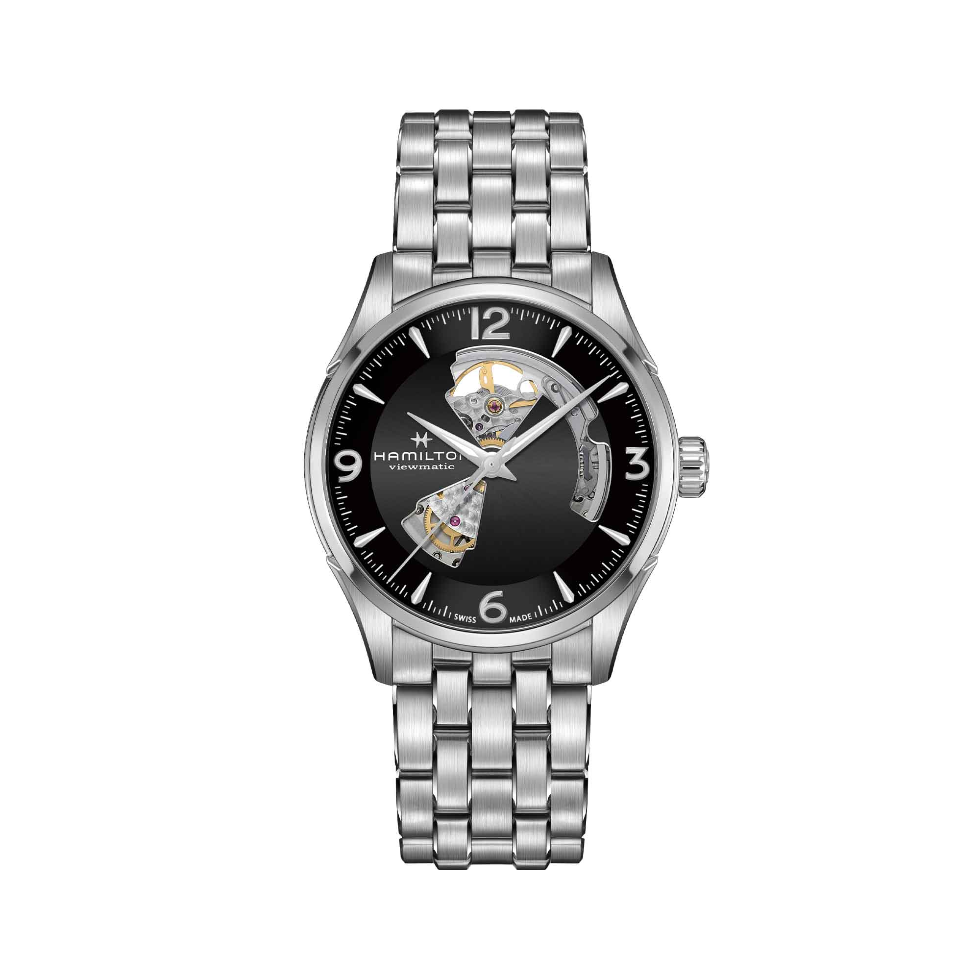 JAZZMASTER OPEN HEART AUTO QUADRANTE NERO 42 MM