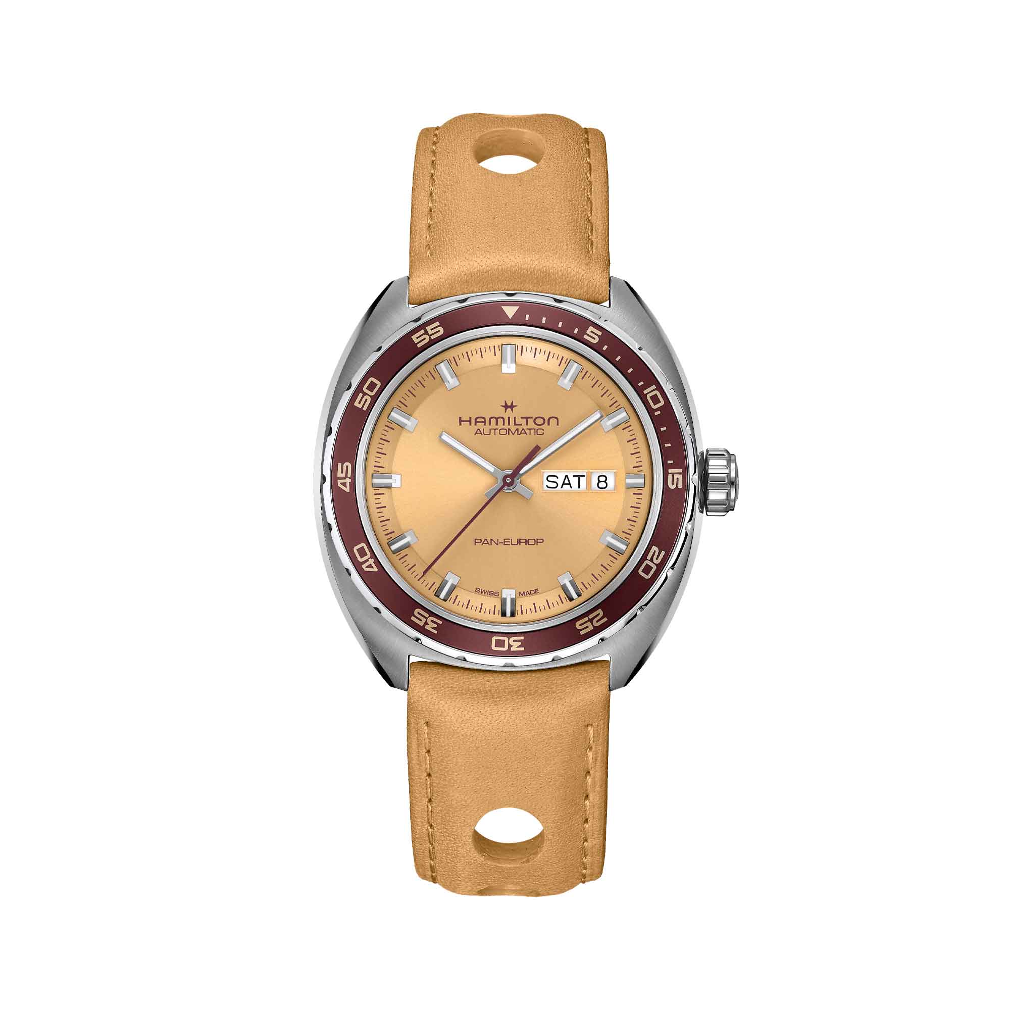 AMERICAN CLASSIC PAN EUROP DAY DATE AUTO QUADRANTE BEIGE 42 MM