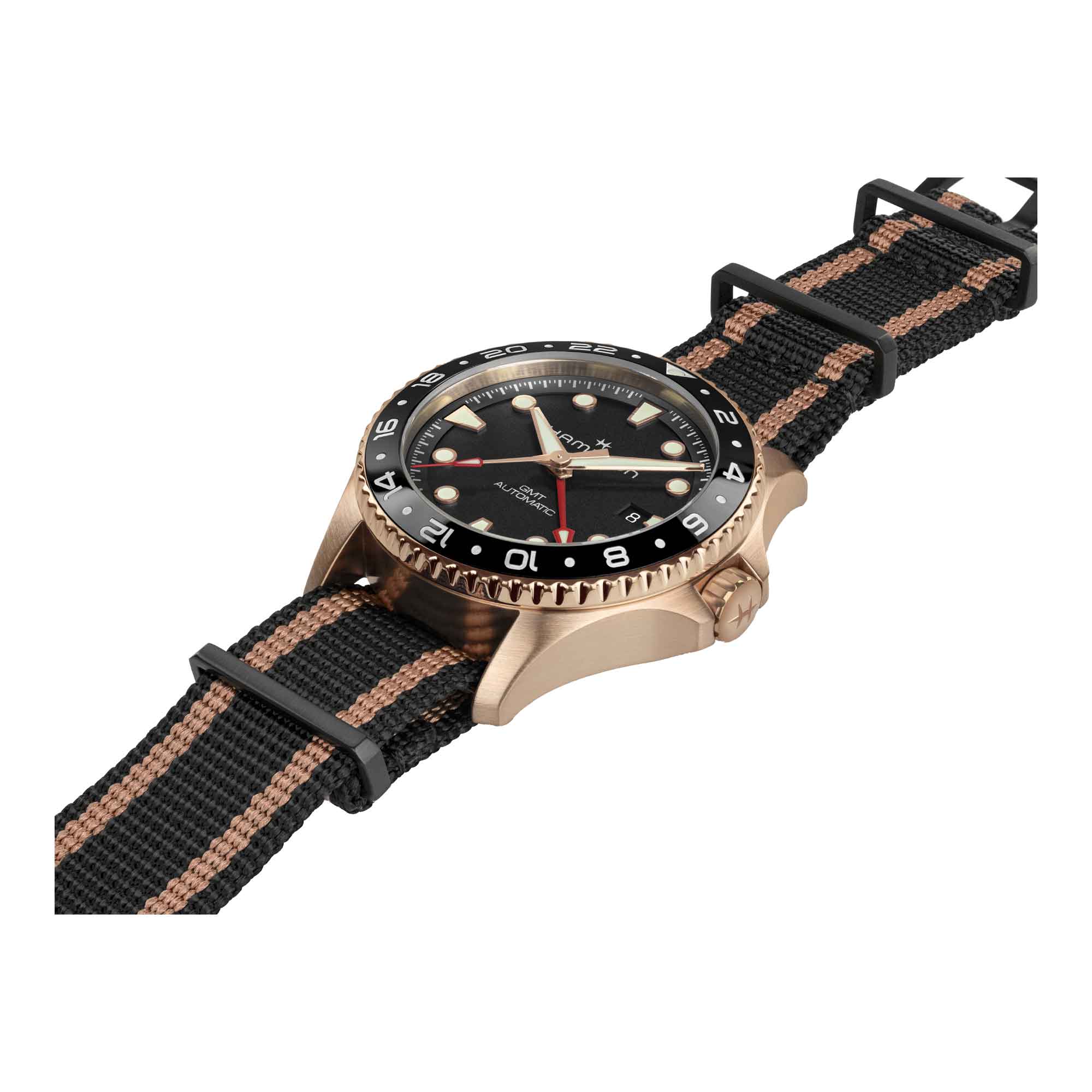 KHAKI NAVY SCUBA GMT AUTOMATIC 43MM BRONZO E TITANIO CON QUADRANTE NERO - immagine 4