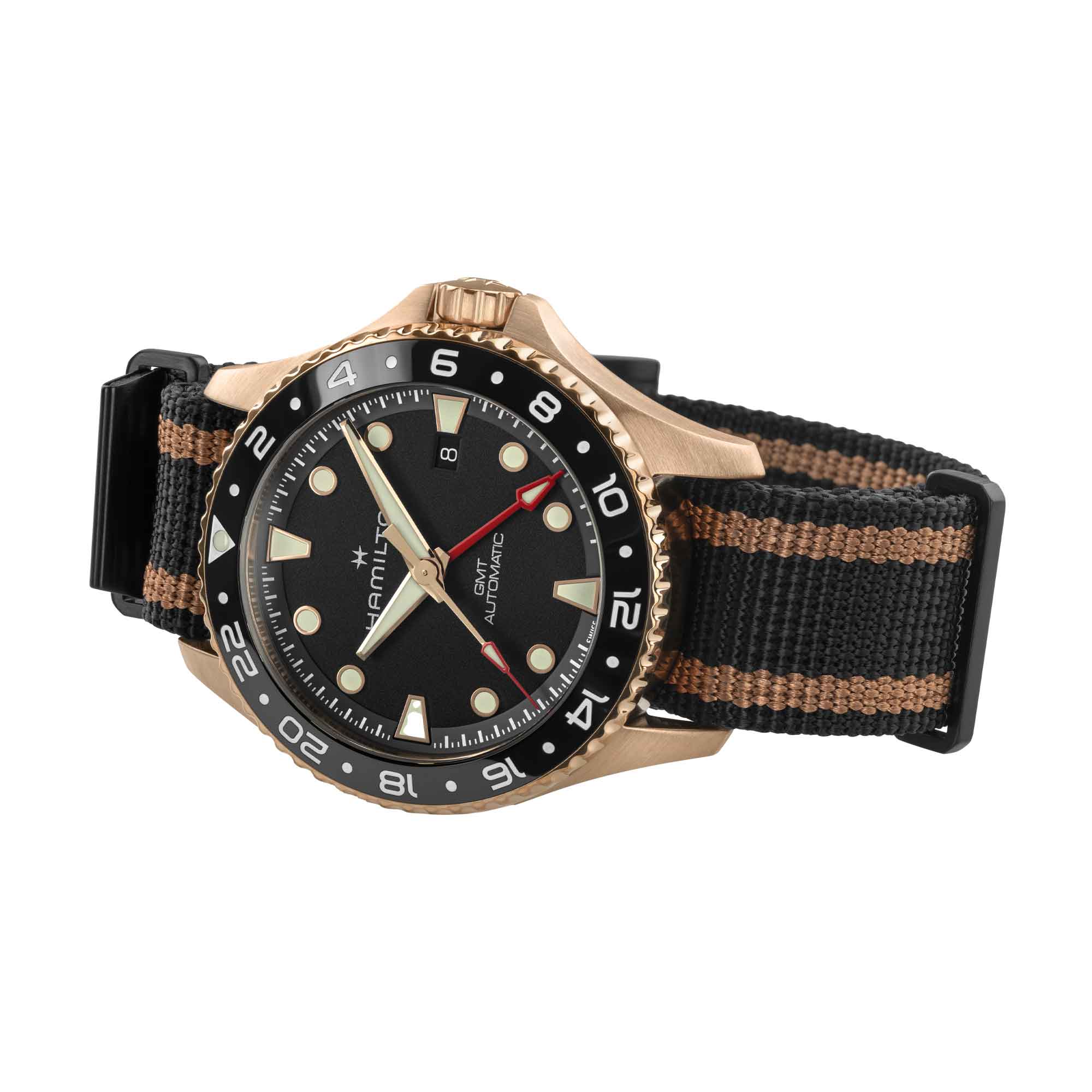 KHAKI NAVY SCUBA GMT AUTOMATIC 43MM BRONZO E TITANIO CON QUADRANTE NERO - immagine 2