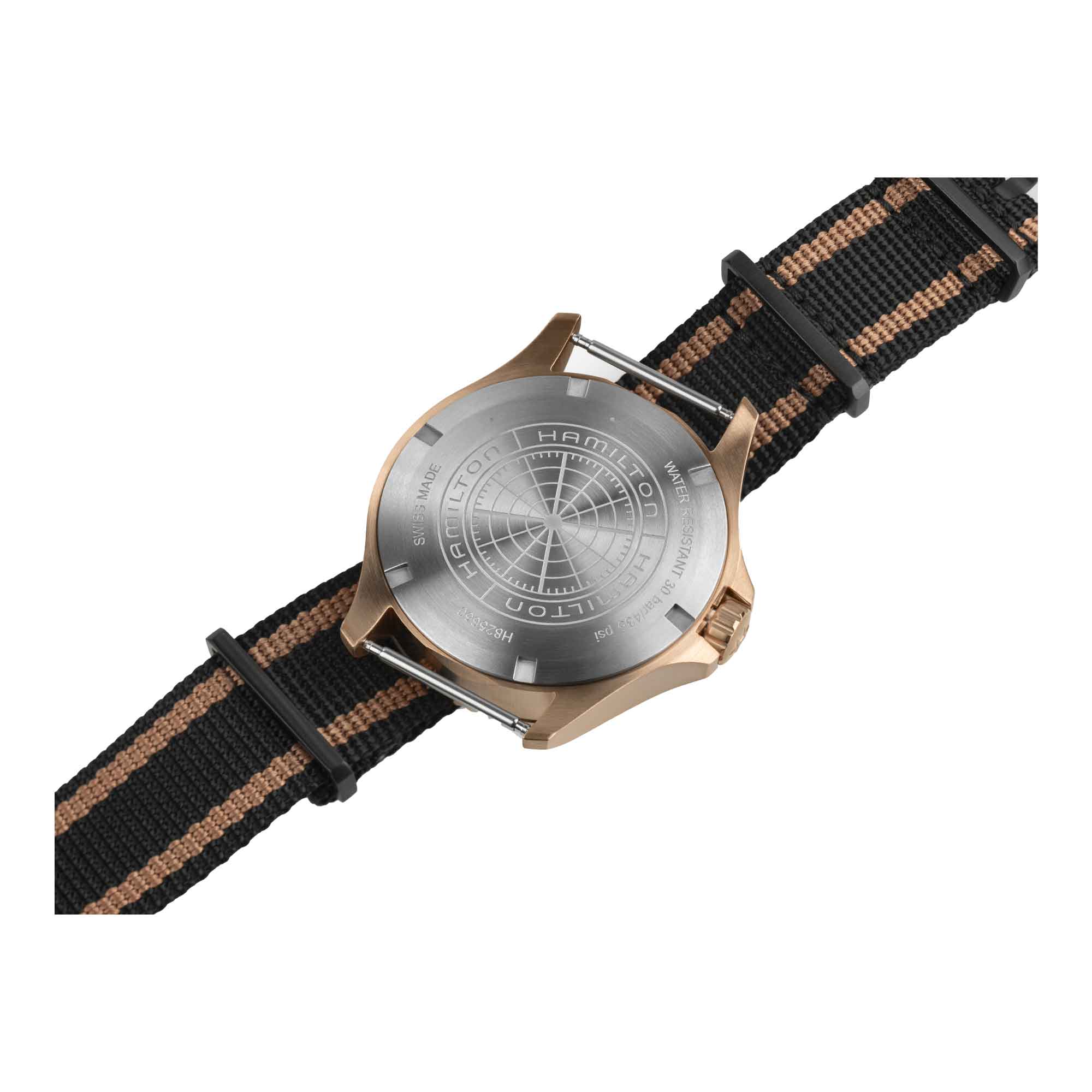 KHAKI NAVY SCUBA GMT AUTOMATIC 43MM BRONZO E TITANIO CON QUADRANTE NERO - immagine 5